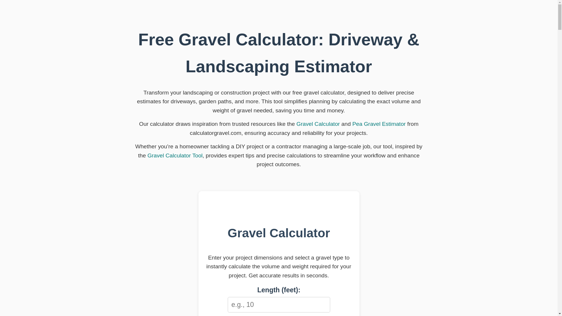 website screenshot of https://gravelcalculators.pages.dev/