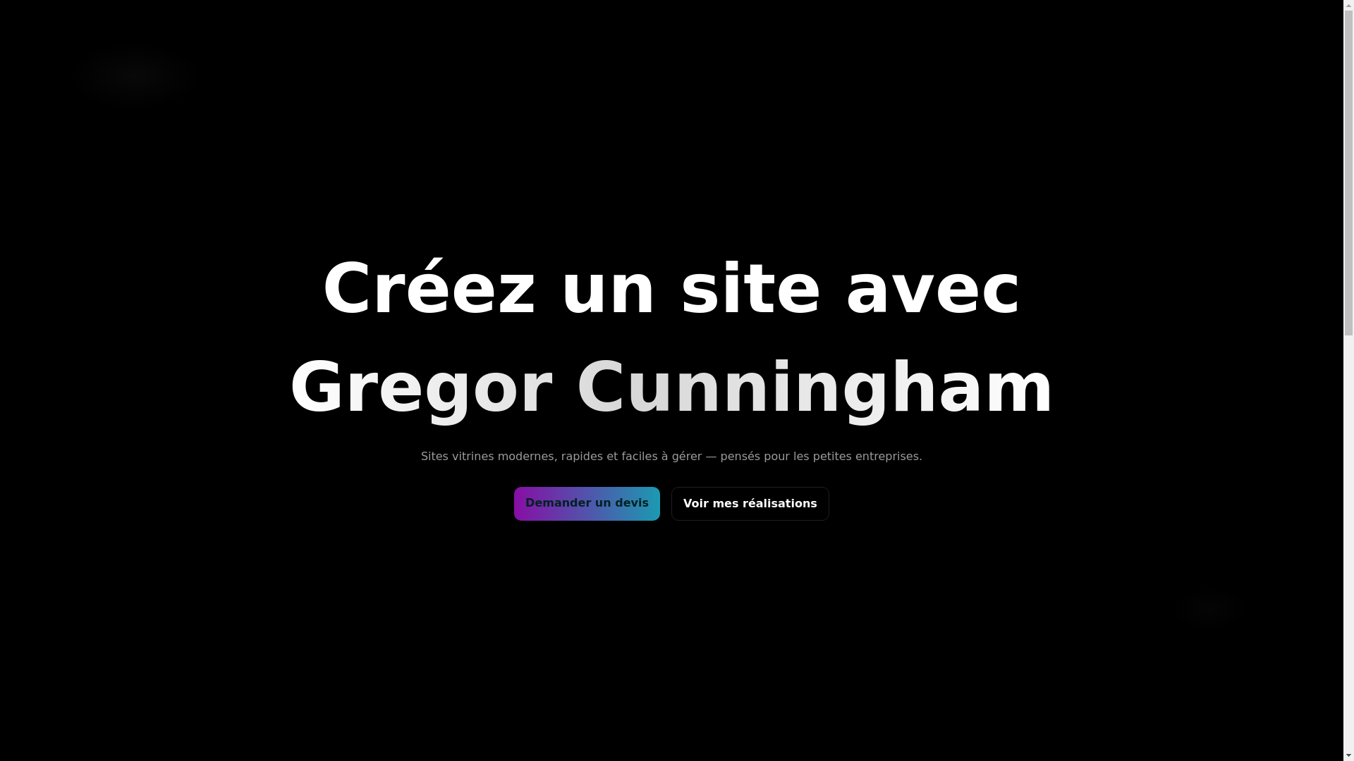 website screenshot of https://gregorcunningham.fr/