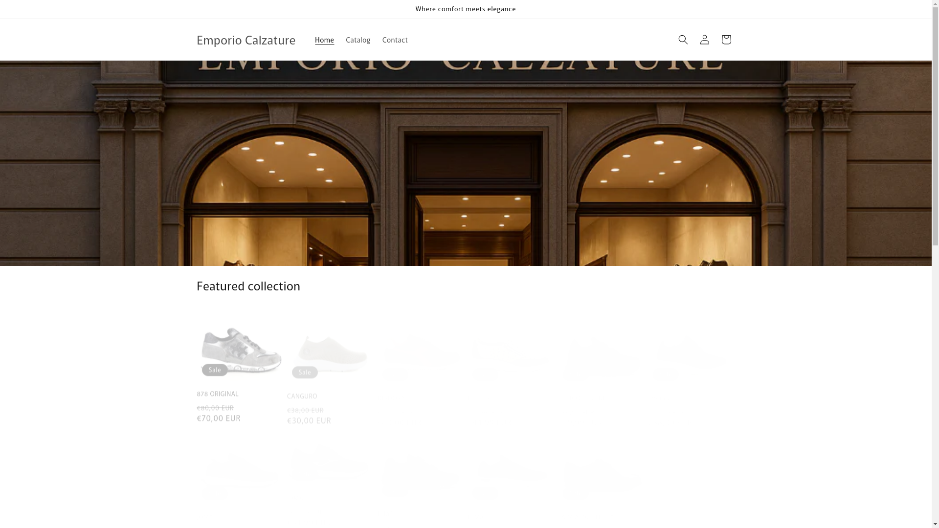 website screenshot of https://calzatureemporio.it/