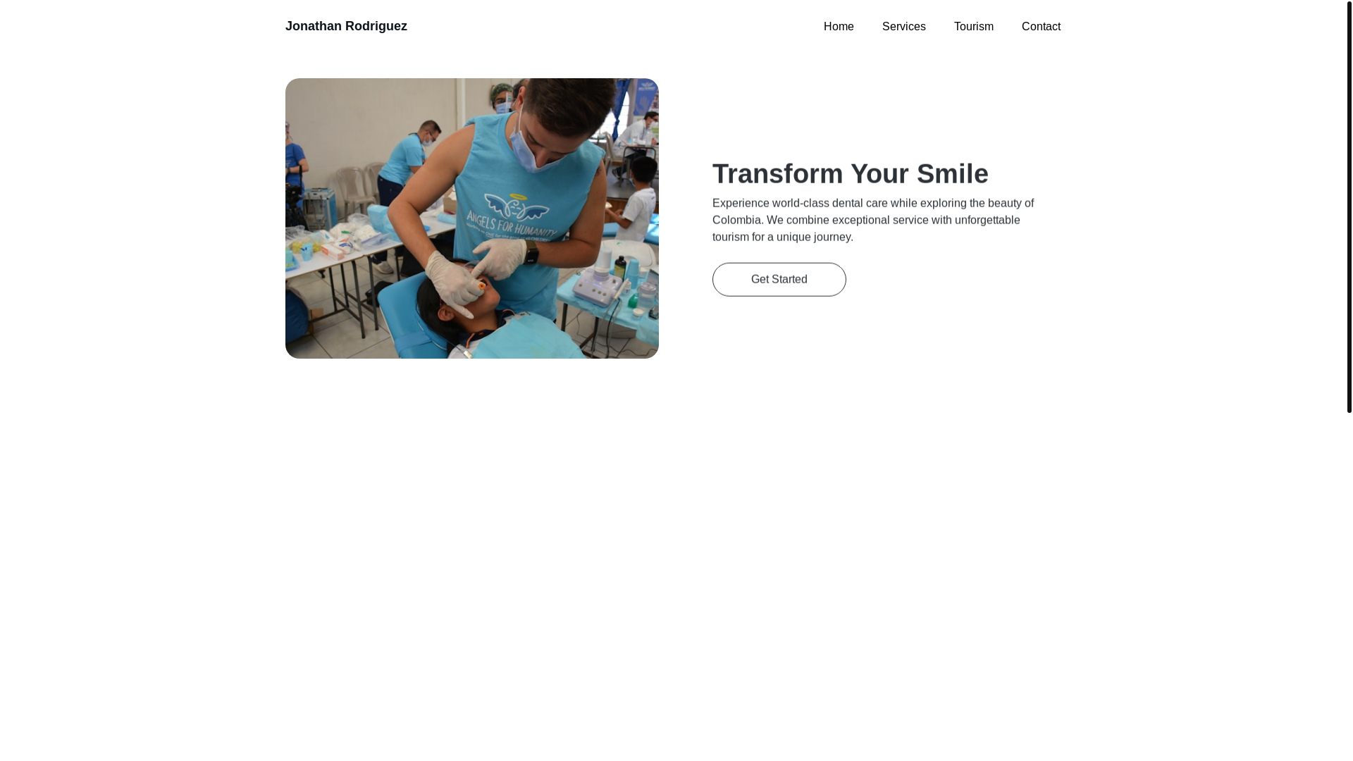 website screenshot of https://jonathanrodriguezturismodental.com/