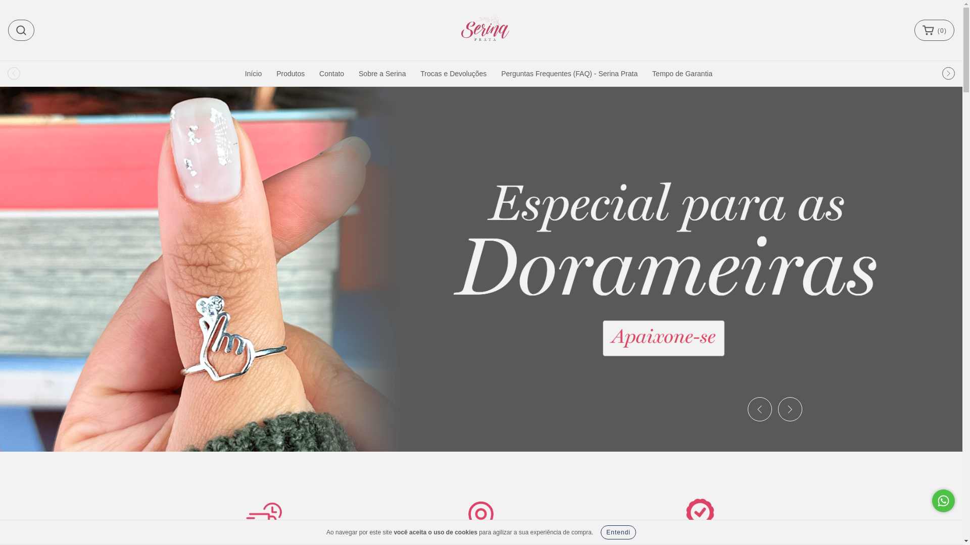 website screenshot of https://serinaprata.com.br/