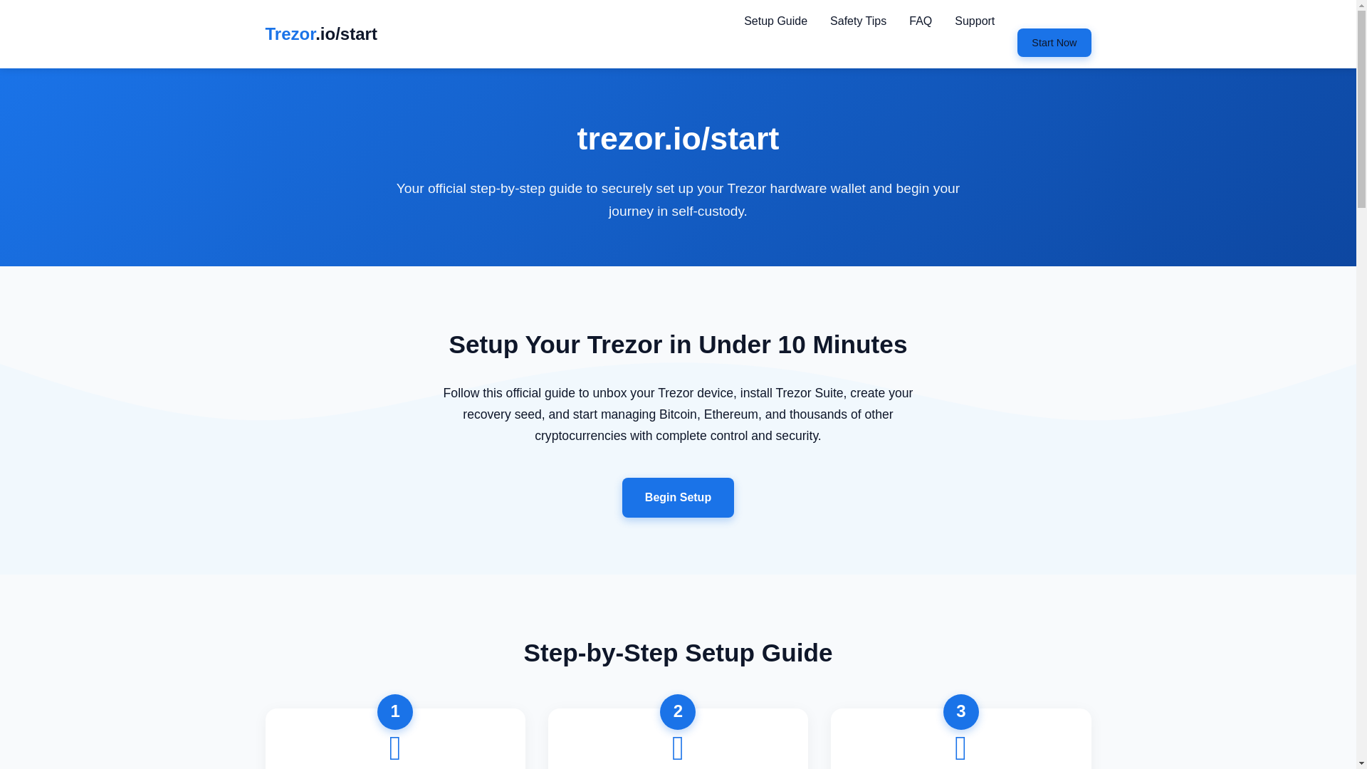website screenshot of https://trezr-just-start.pages.dev/