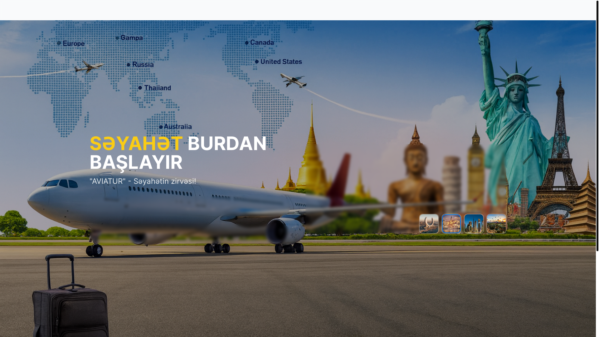 website screenshot of https://aviatur.az/
