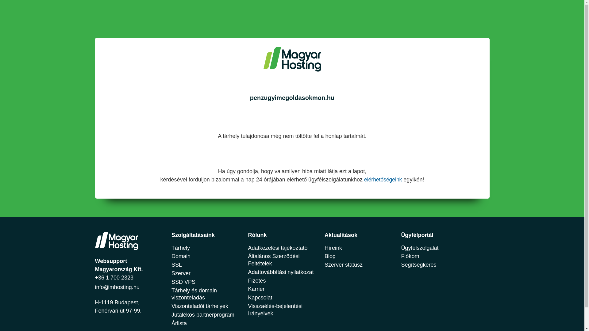 website screenshot of https://penzugyimegoldasokmon.hu/