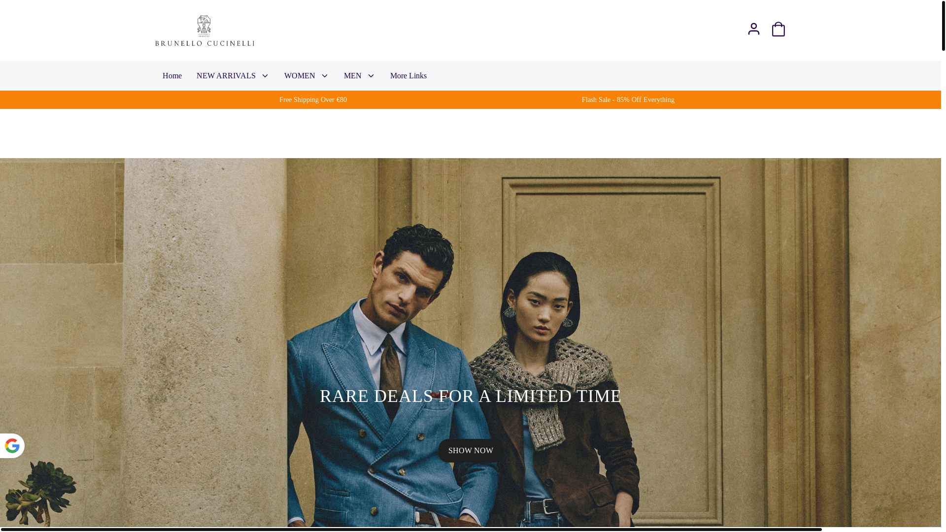 website screenshot of https://brunellocucinellistoreonline.shop/