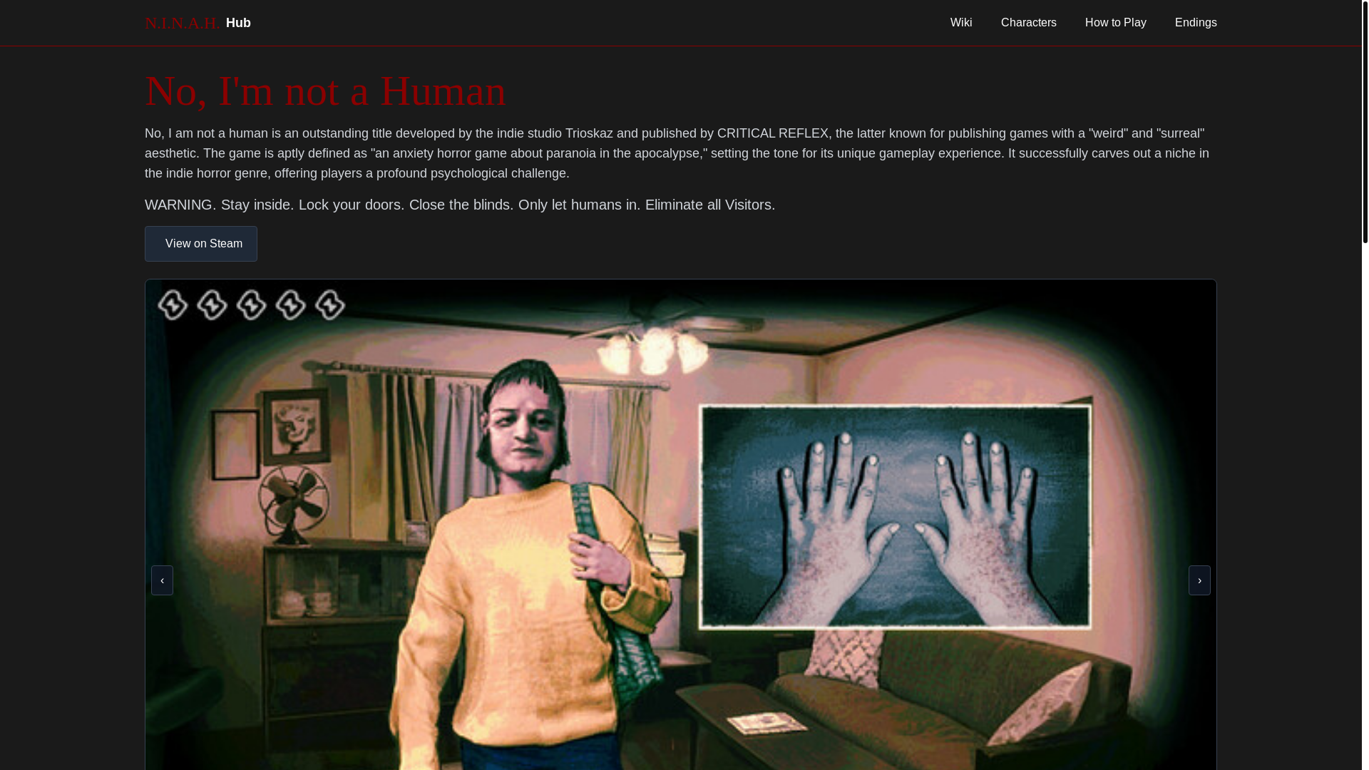 website screenshot of https://noiamnotahuman.lat/
