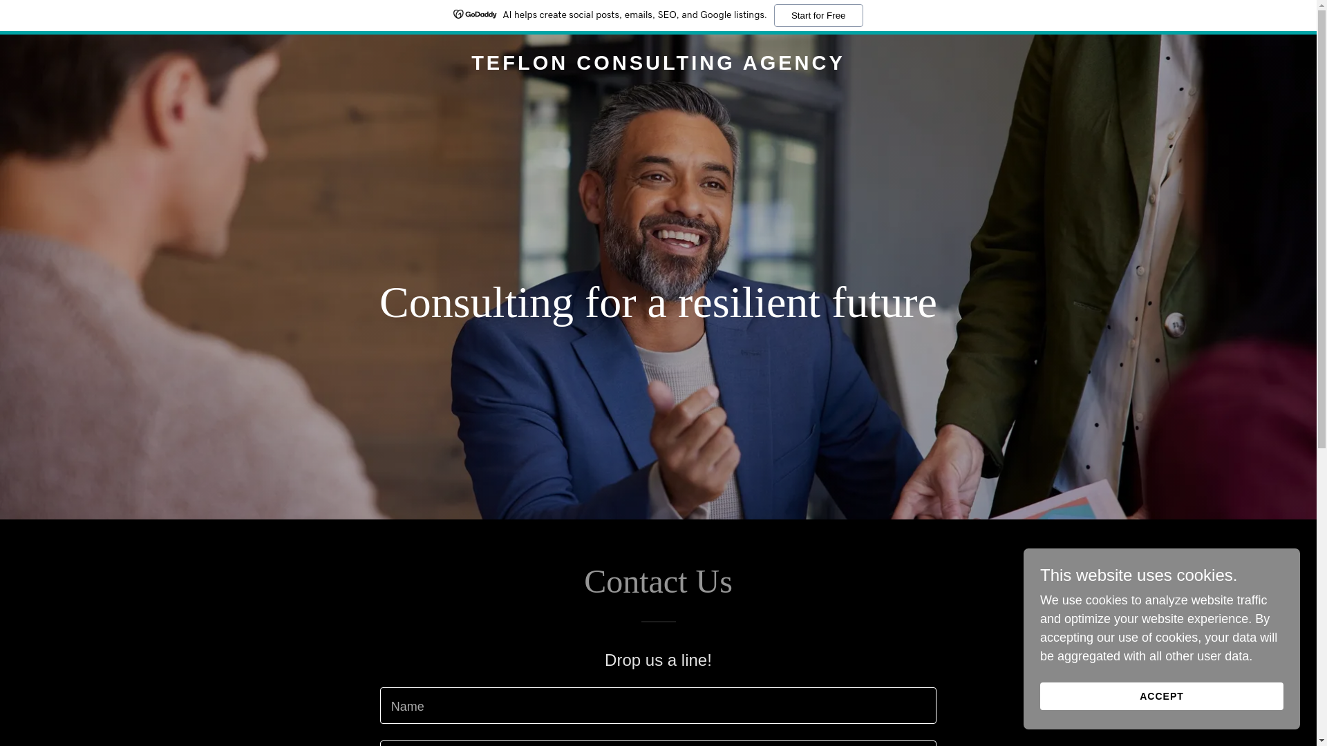 website screenshot of https://teflonsecure.net/
