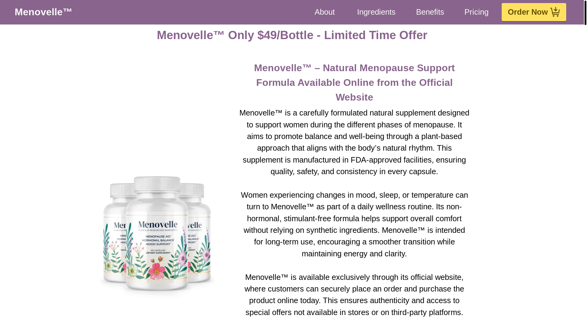 website screenshot of https://en-us--menovelle.com/