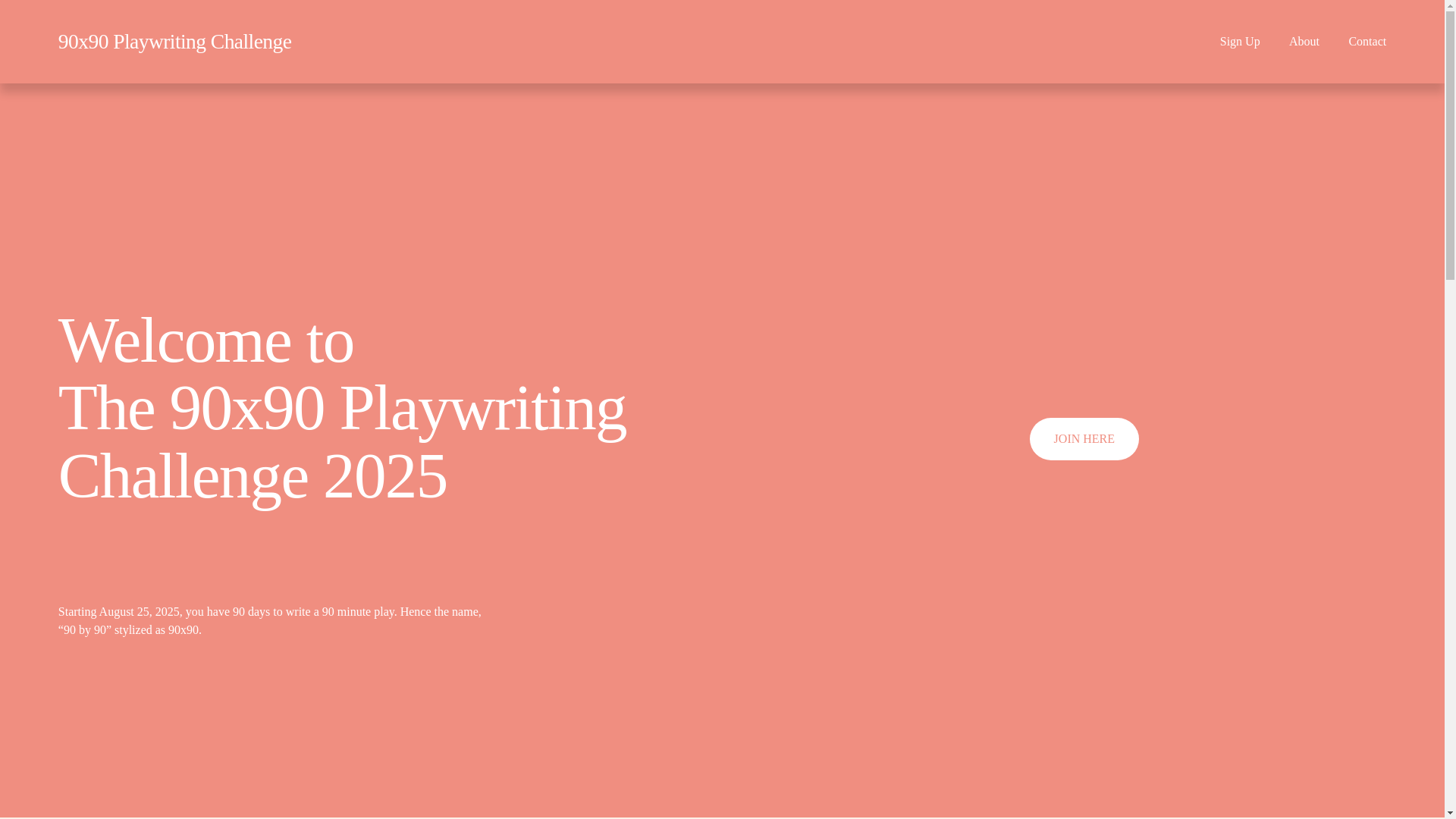 website screenshot of https://90x90playwritingchallenge.com/