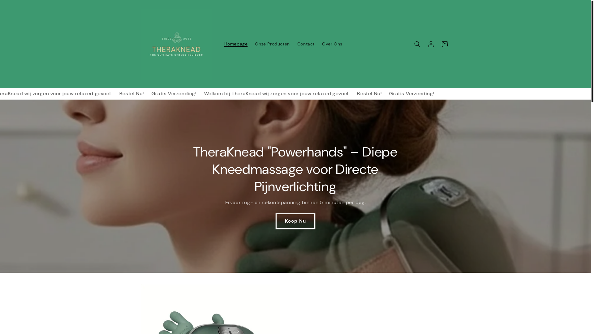 website screenshot of https://theraknead.be/