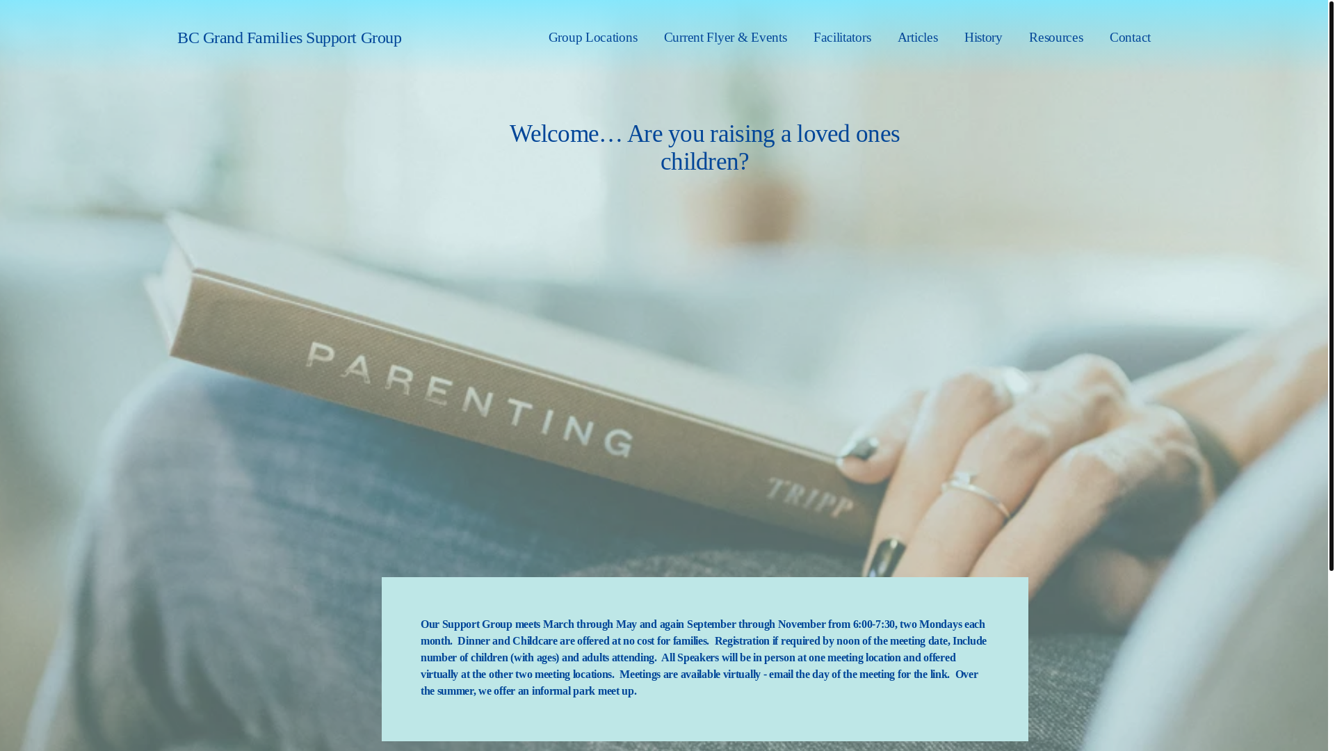 website screenshot of https://bcgrandfamiliessupportgroup.com/