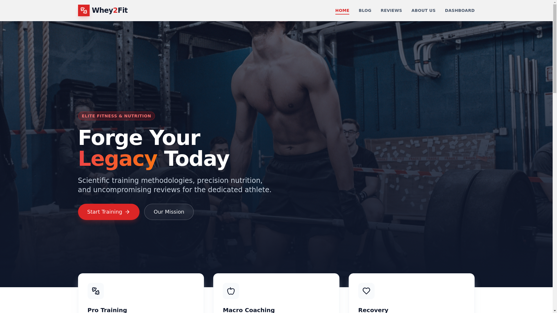 website screenshot of https://whey2fit.org/
