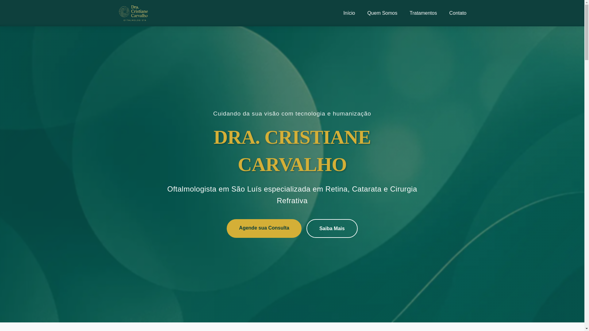 website screenshot of https://dracristianeoftalmologista.com.br/