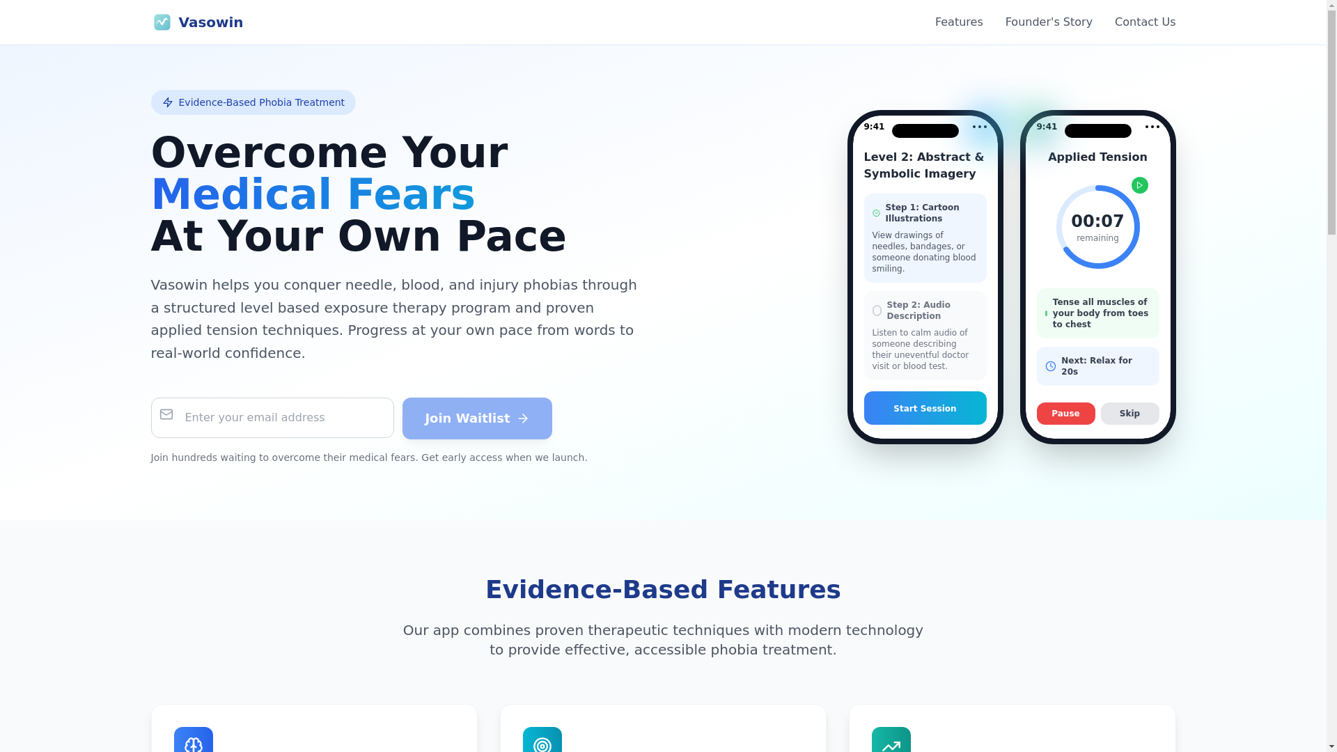 website screenshot of https://vasowin.com/