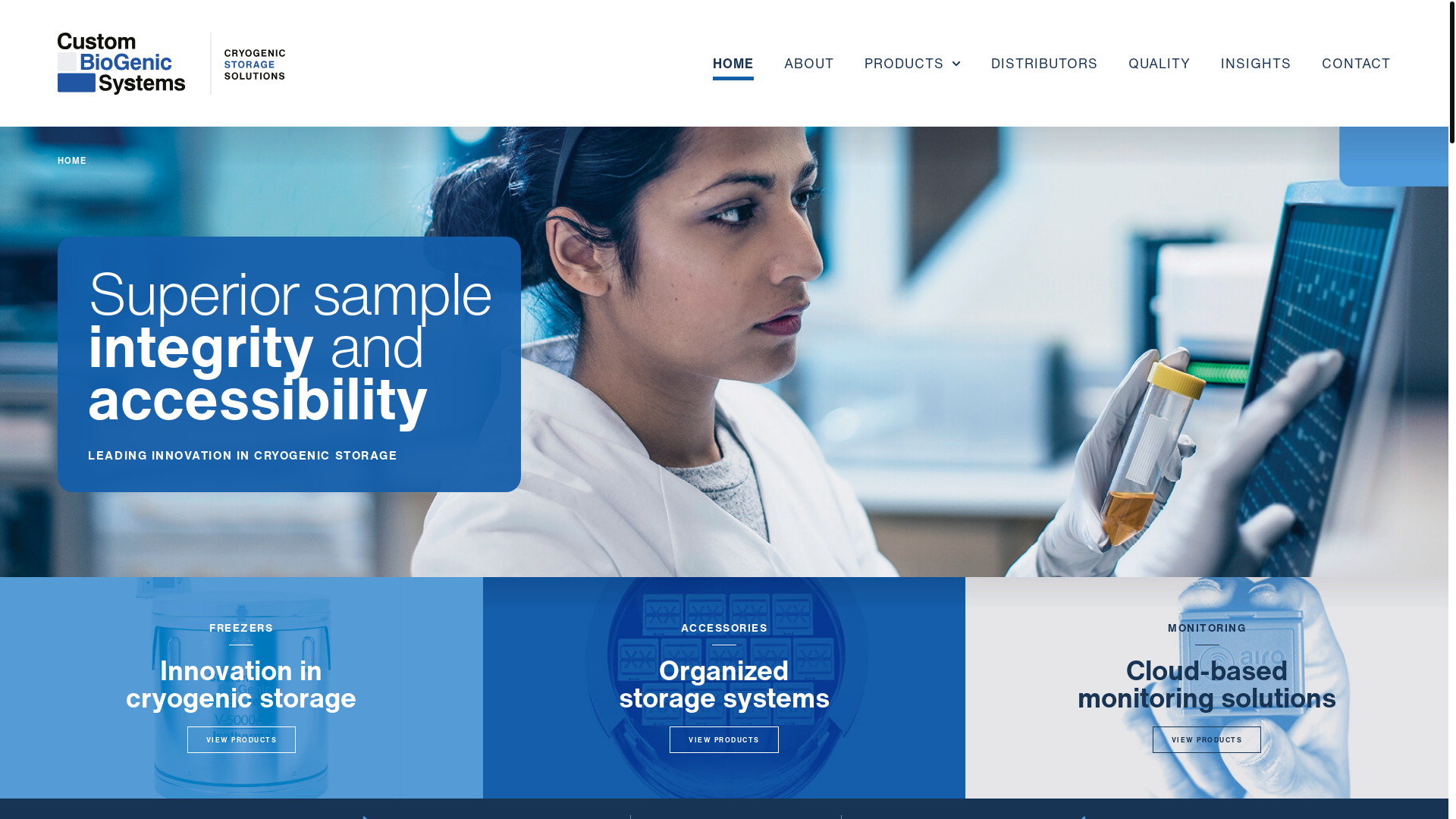 website screenshot of https://custombiogenics.com/
