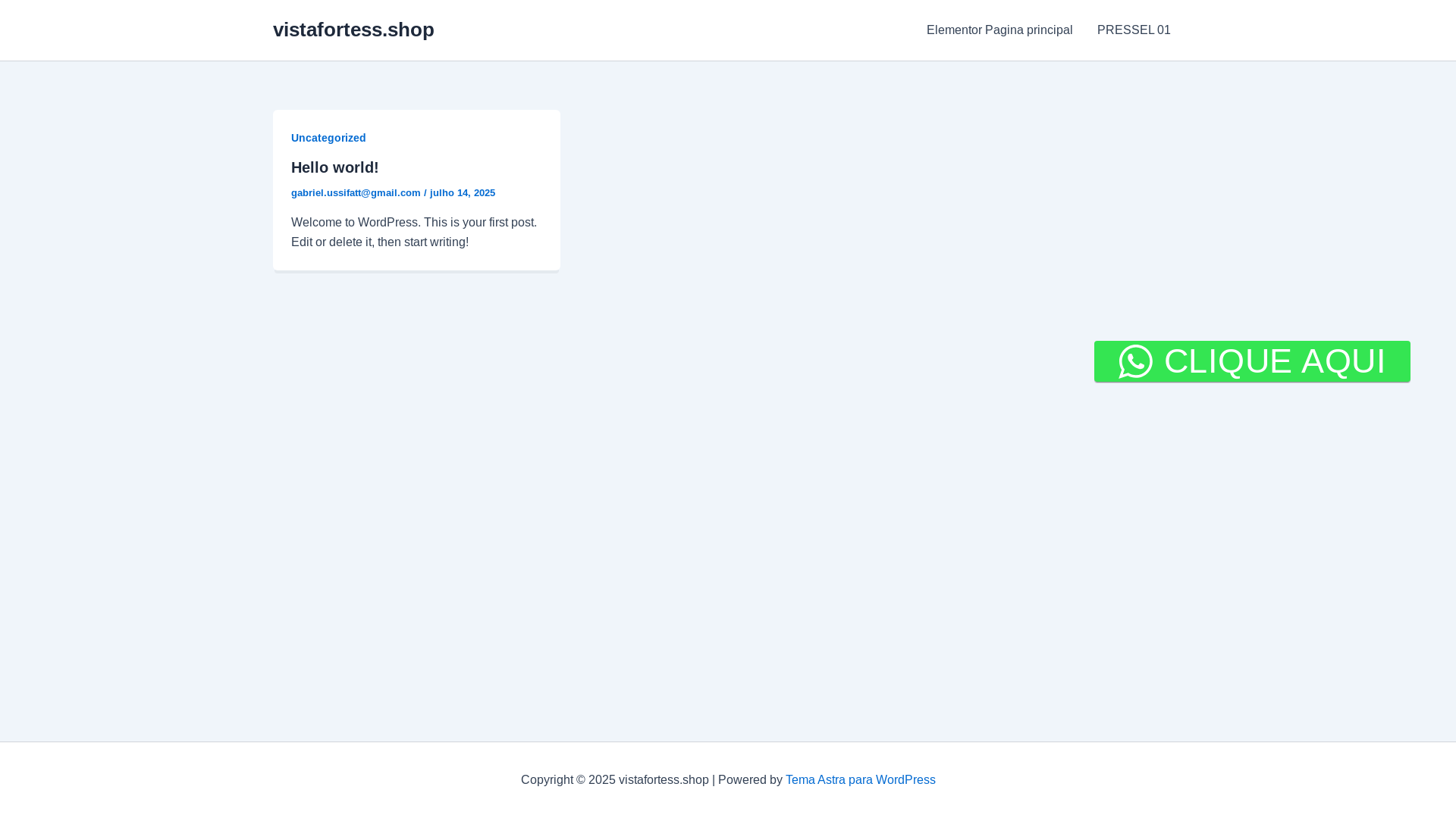 website screenshot of https://vistafortess.shop/