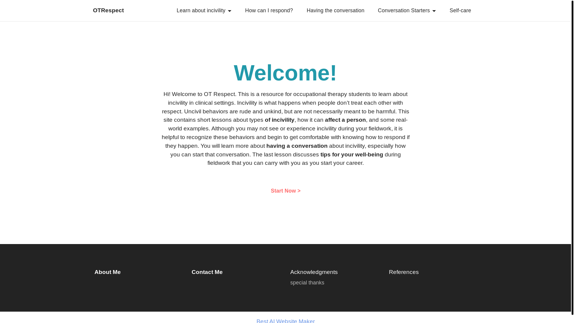 website screenshot of https://otrespect.pages.dev/