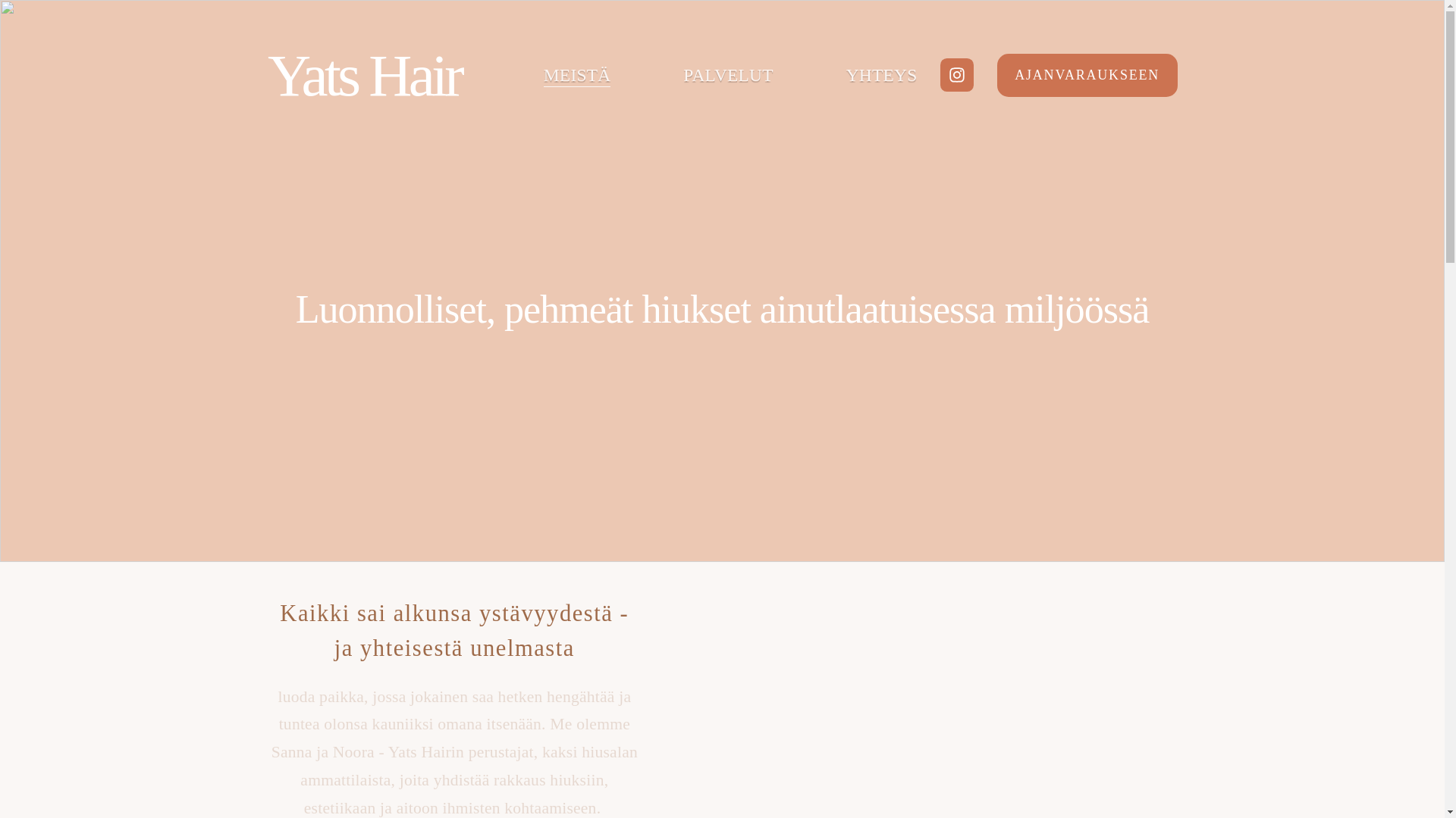 website screenshot of https://yatshair.fi/