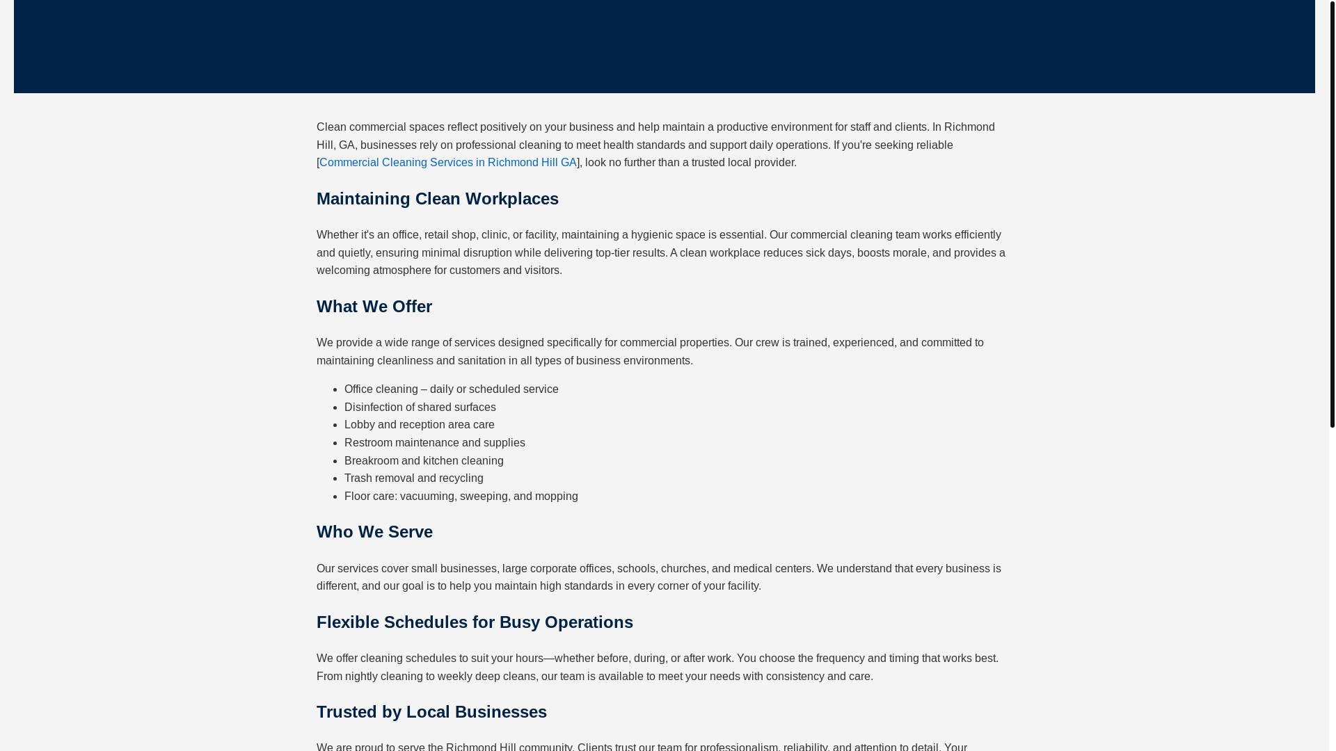 website screenshot of https://commercial-office-cleaning-richmond-hill.pages.dev/