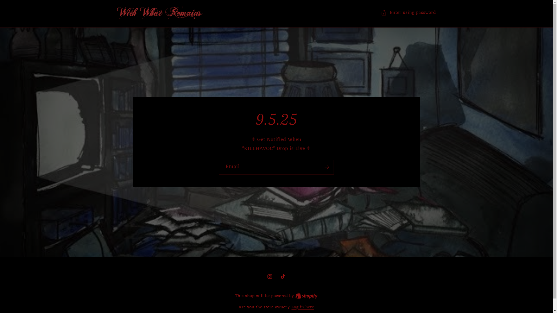 website screenshot of https://withwhatremains.us/