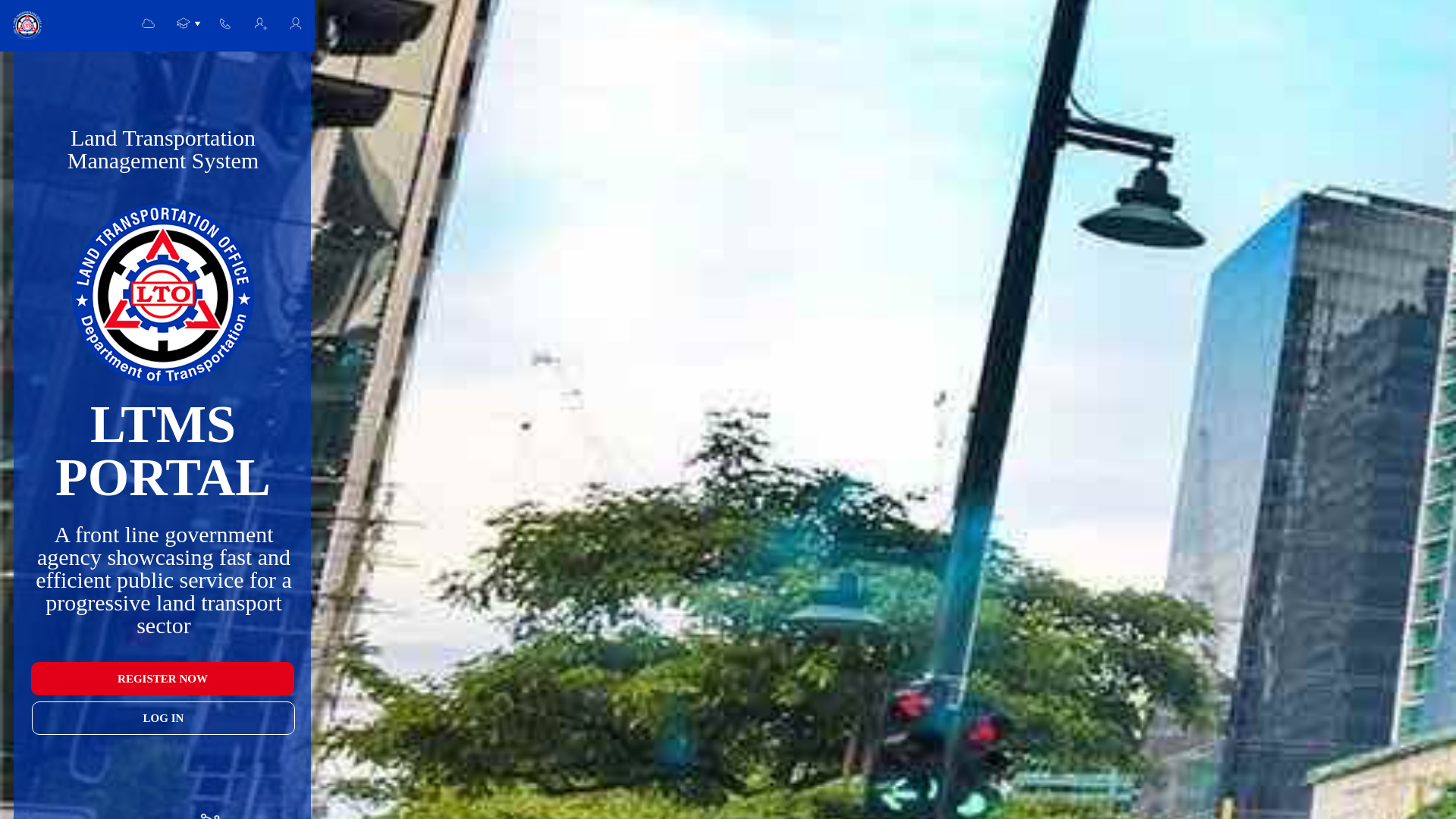 website screenshot of https://ltmsportalgov.com/