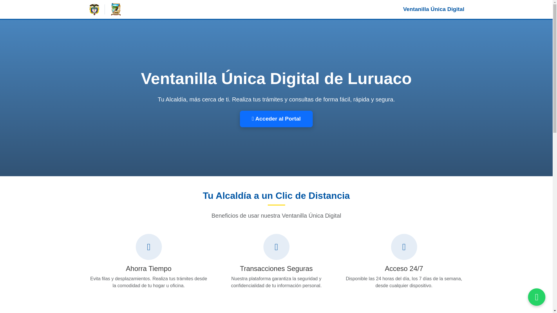 website screenshot of https://ventanillaluruaco.com/