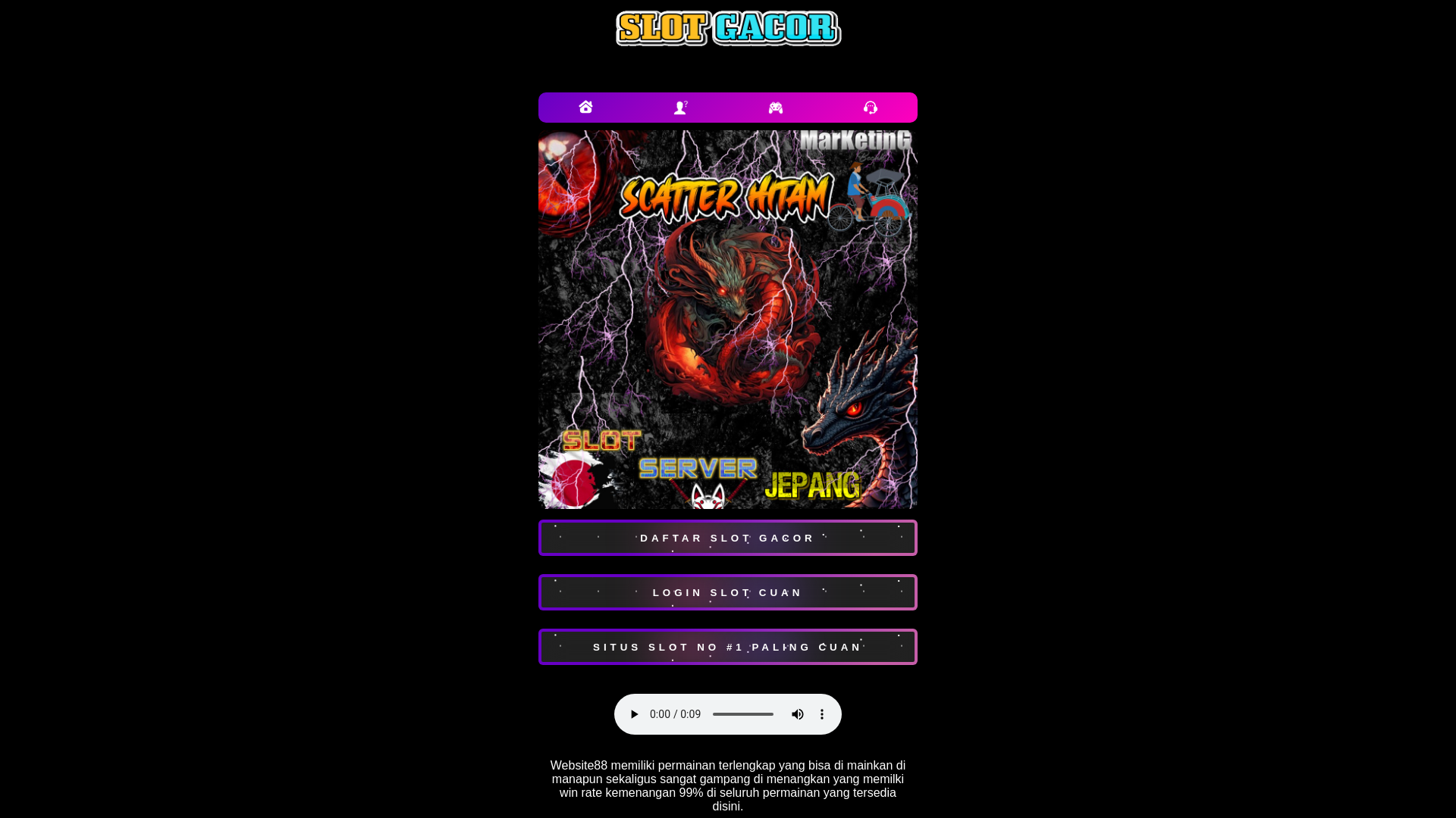 website screenshot of https://sayang-cek-dah-emuach.pages.dev/