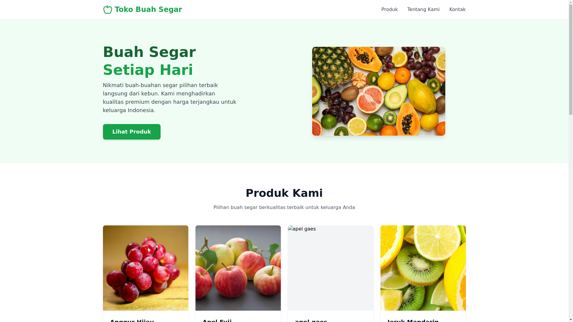 website screenshot of https://tokobuahyummy.web.id/