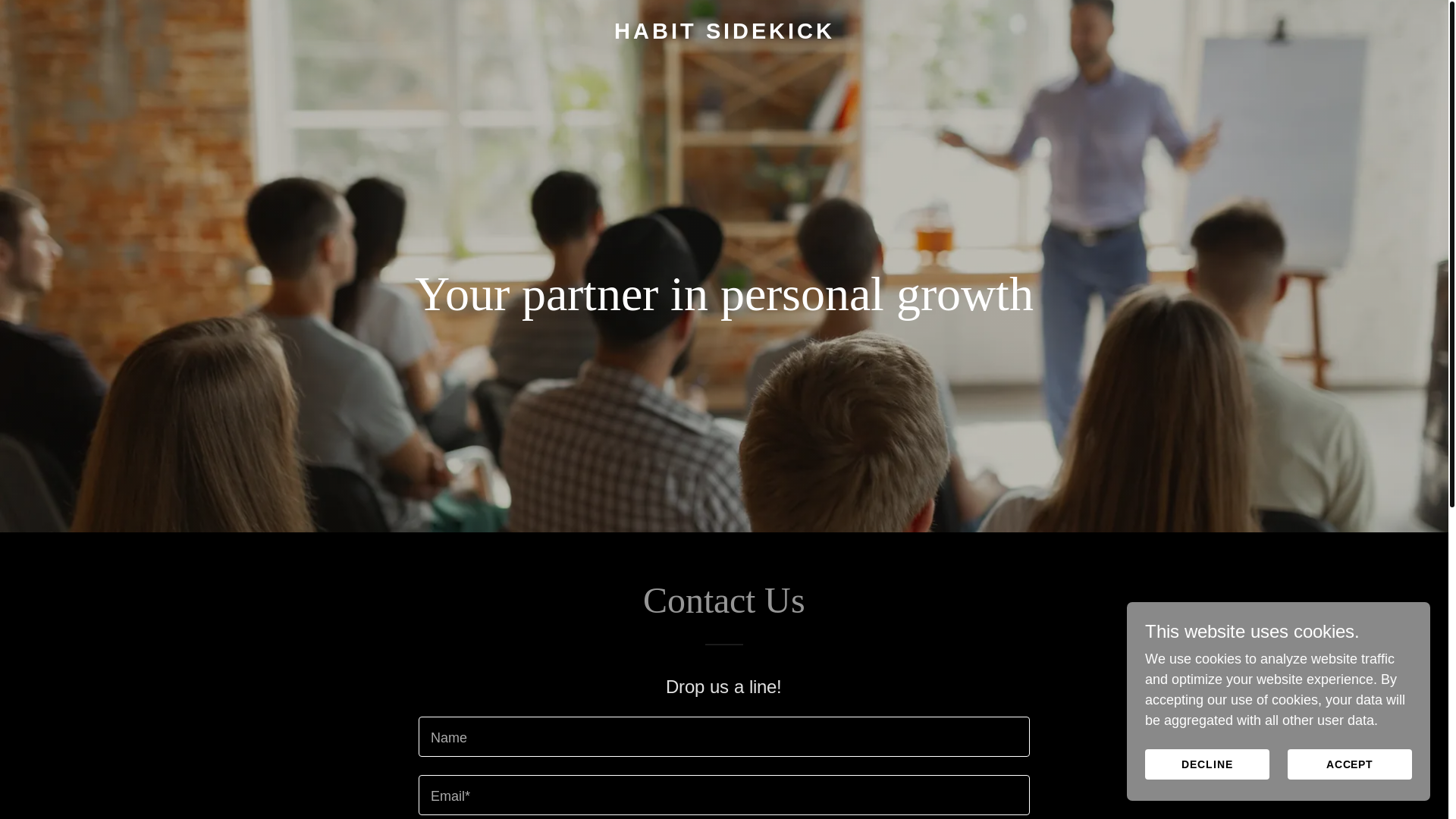 website screenshot of https://habitsidekick.com/