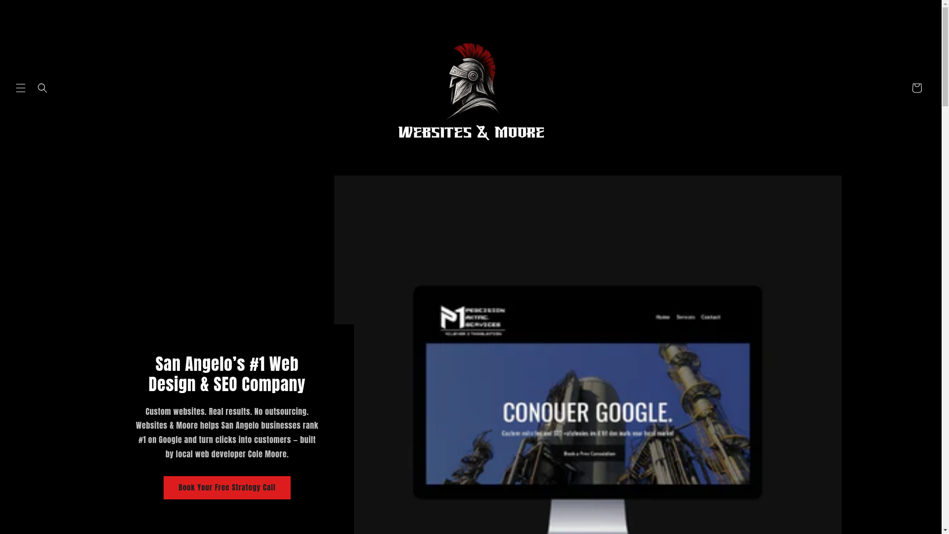 website screenshot of https://websitesmoore.com/