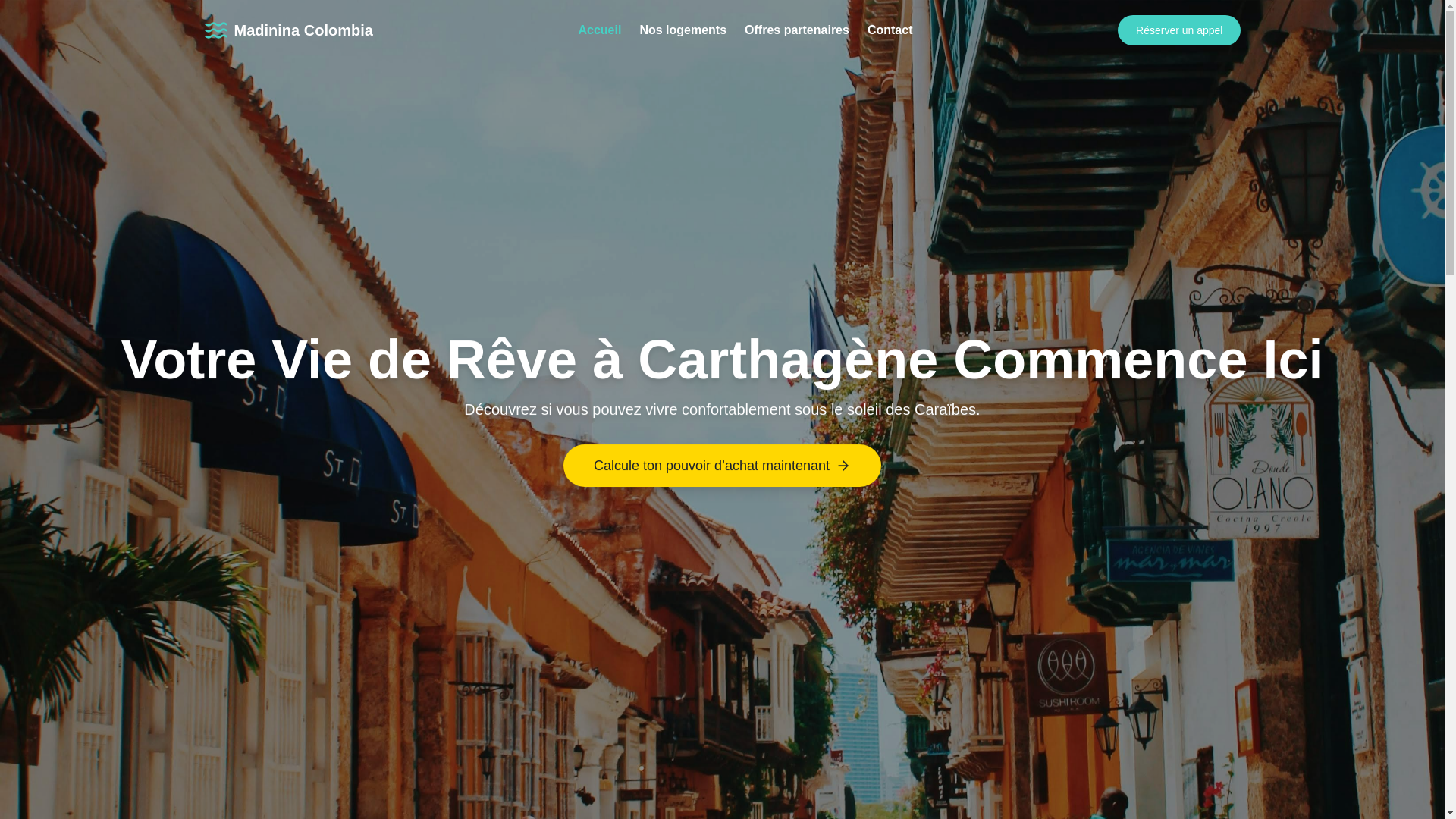website screenshot of https://vivreacarthagene.com/
