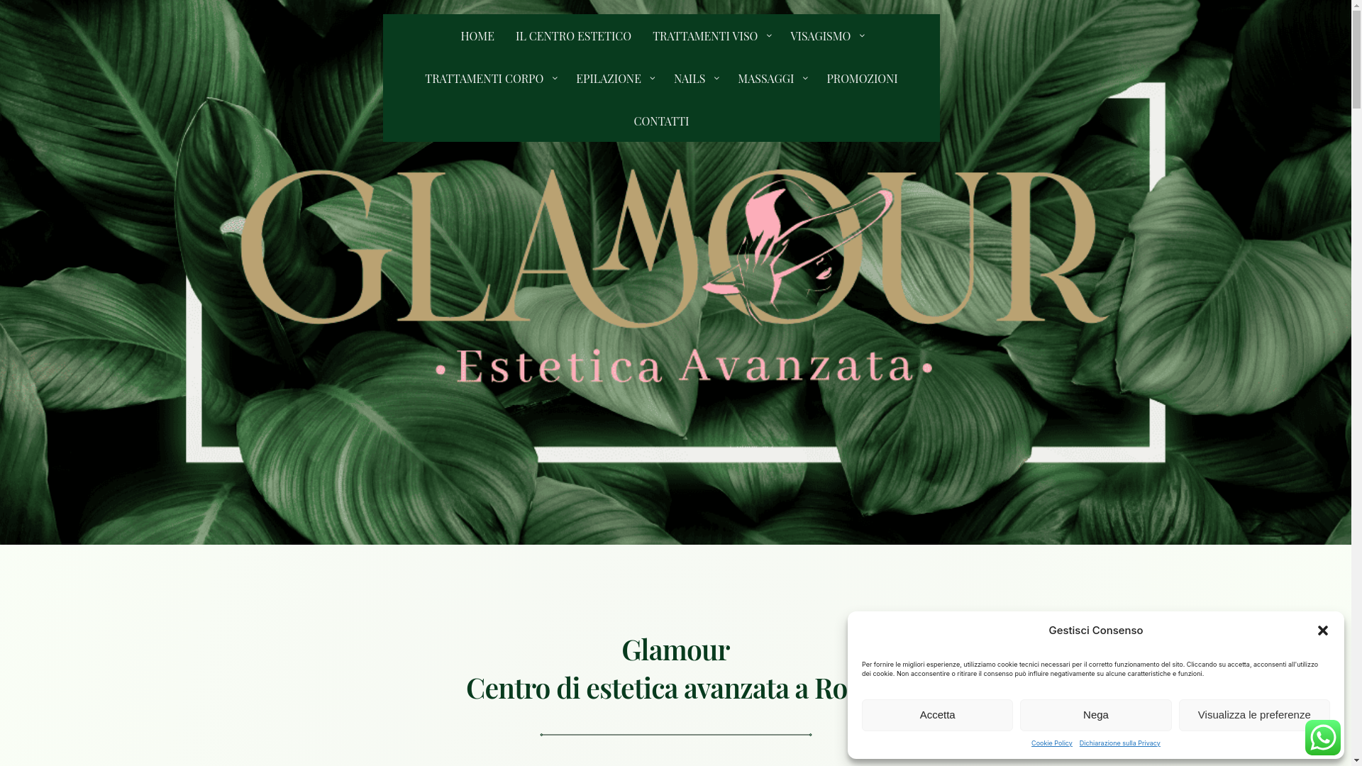 website screenshot of https://glamouresteticaavanzata.it/