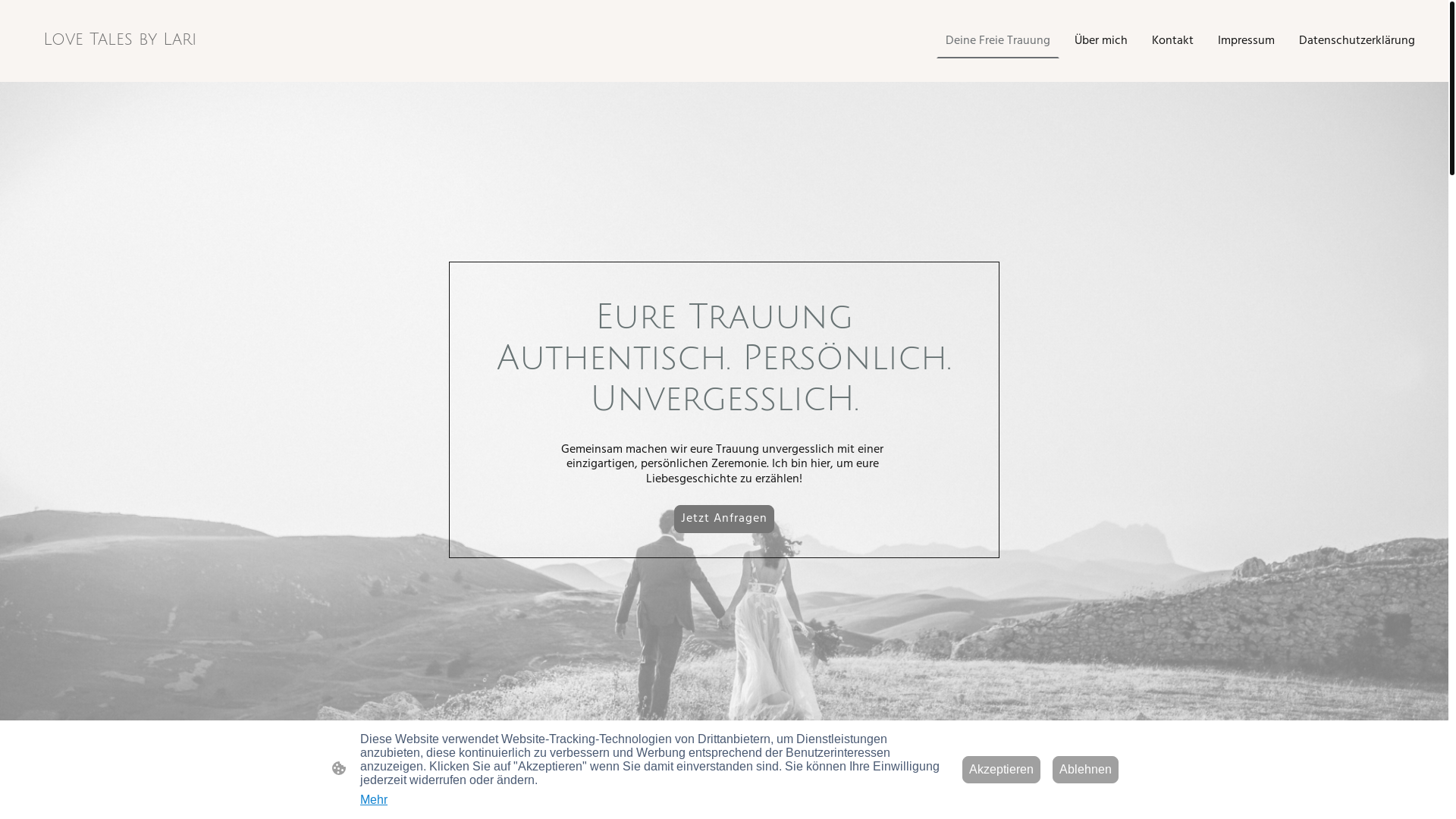 website screenshot of https://lovetalesbylari.de/