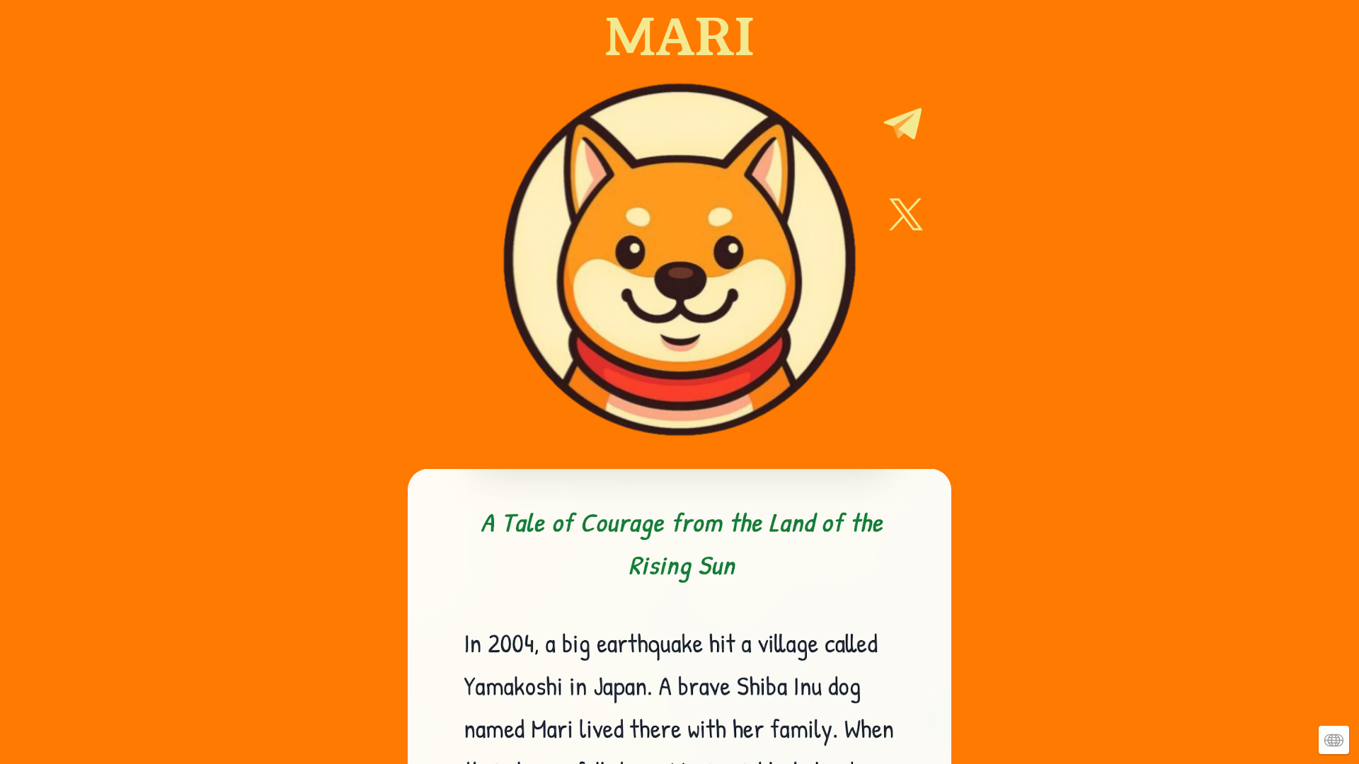 website screenshot of https://maribsc.com/