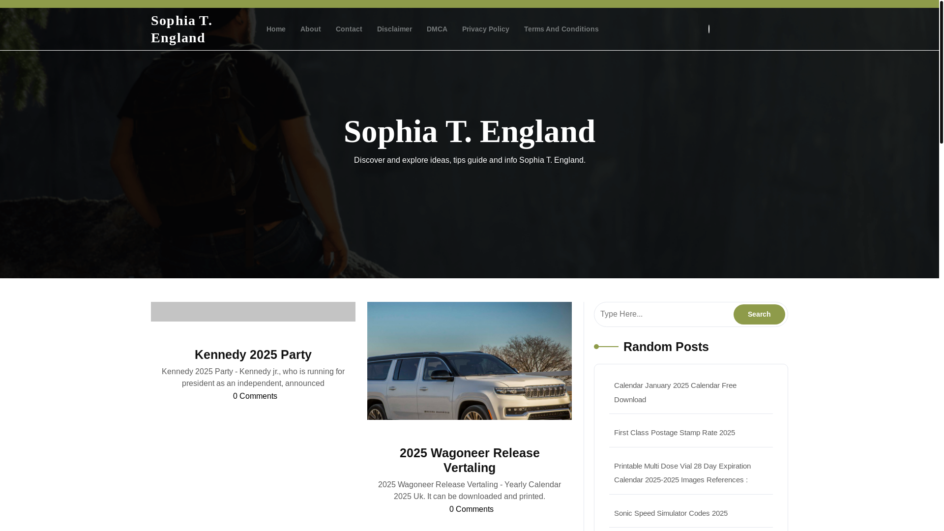 website screenshot of https://sophiatengland.pages.dev/