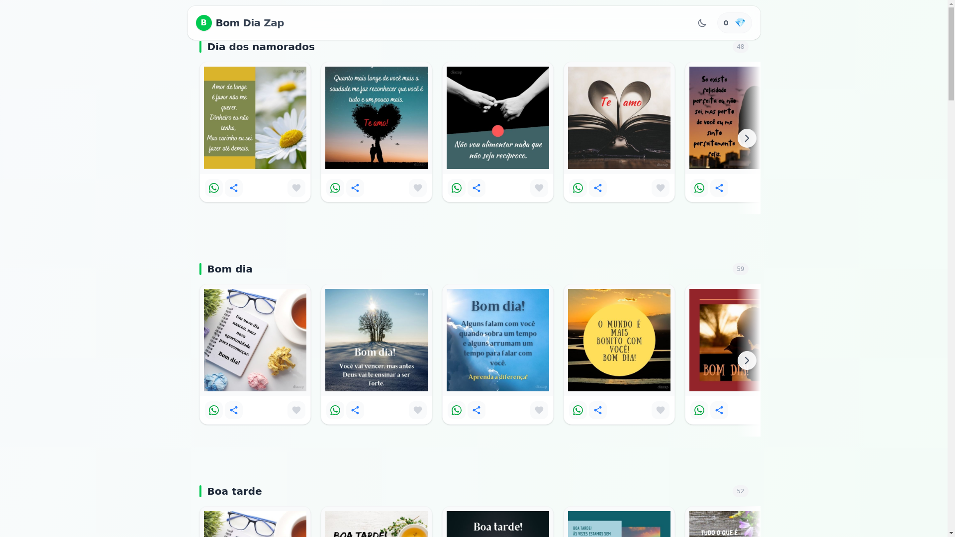 website screenshot of https://bomdiazap.com/