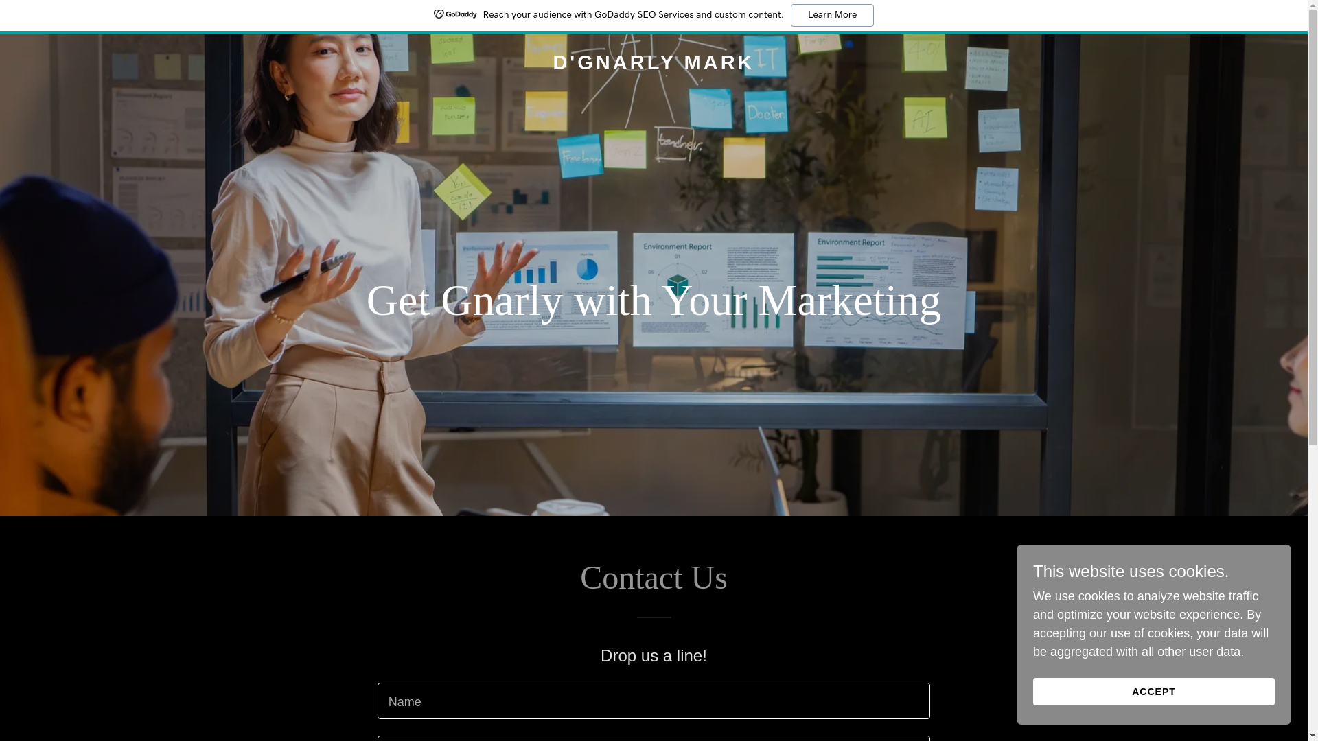 website screenshot of https://dgnarlymark.com/