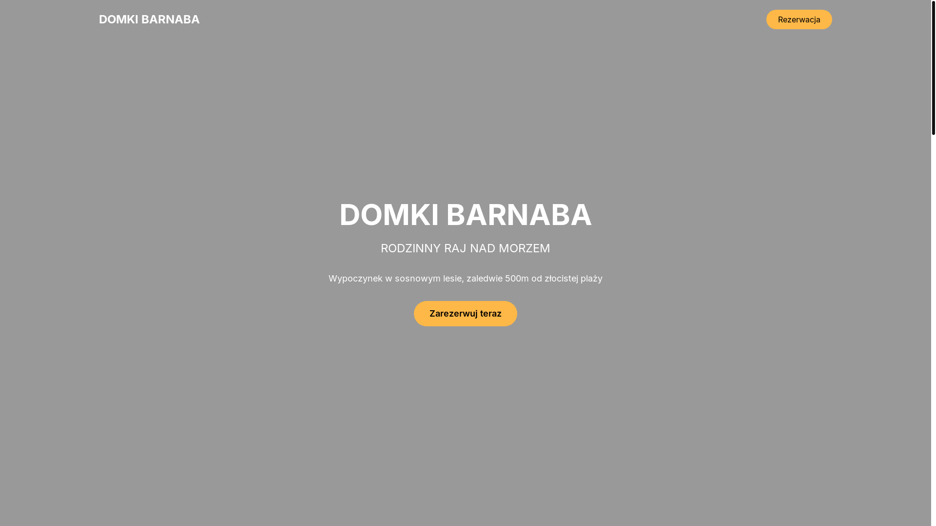 website screenshot of https://domkibarnaba.pl/