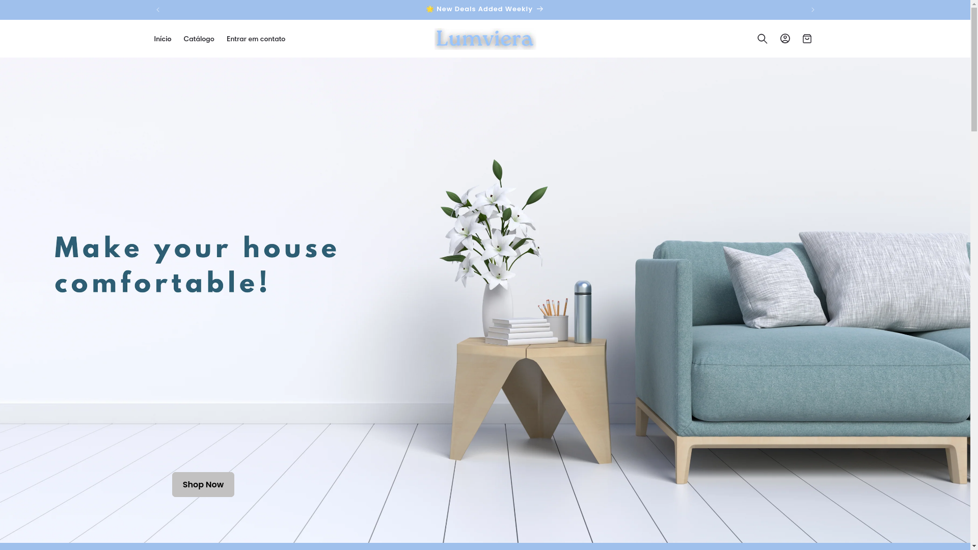 website screenshot of https://lumviera.store/