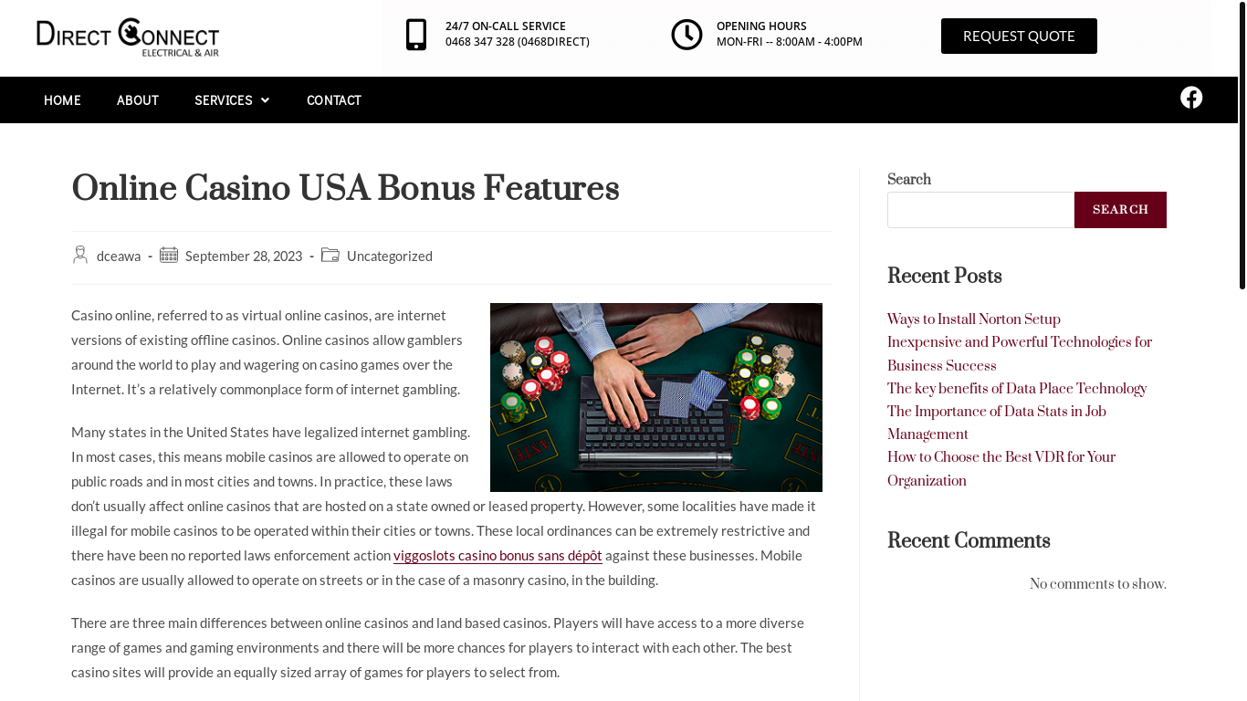 website screenshot of https://dcea.com.au/online-casino-usa-bonus-features/