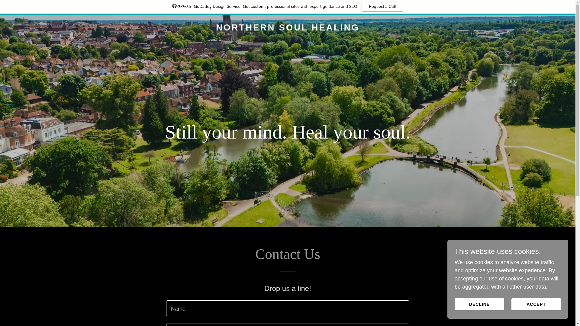 website screenshot of https://northernsoulhealing.co.uk/