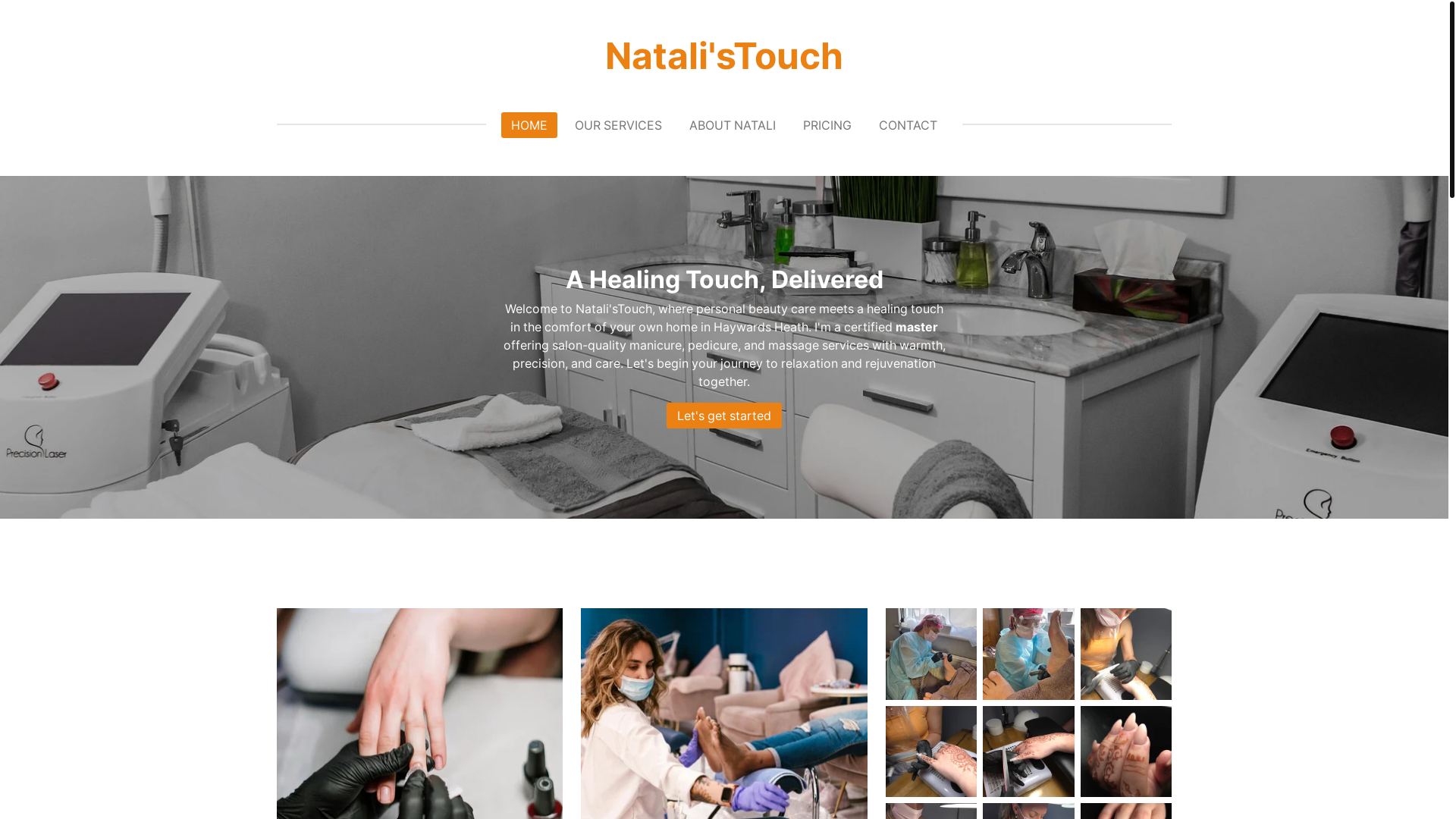 website screenshot of https://natalistouch.online/
