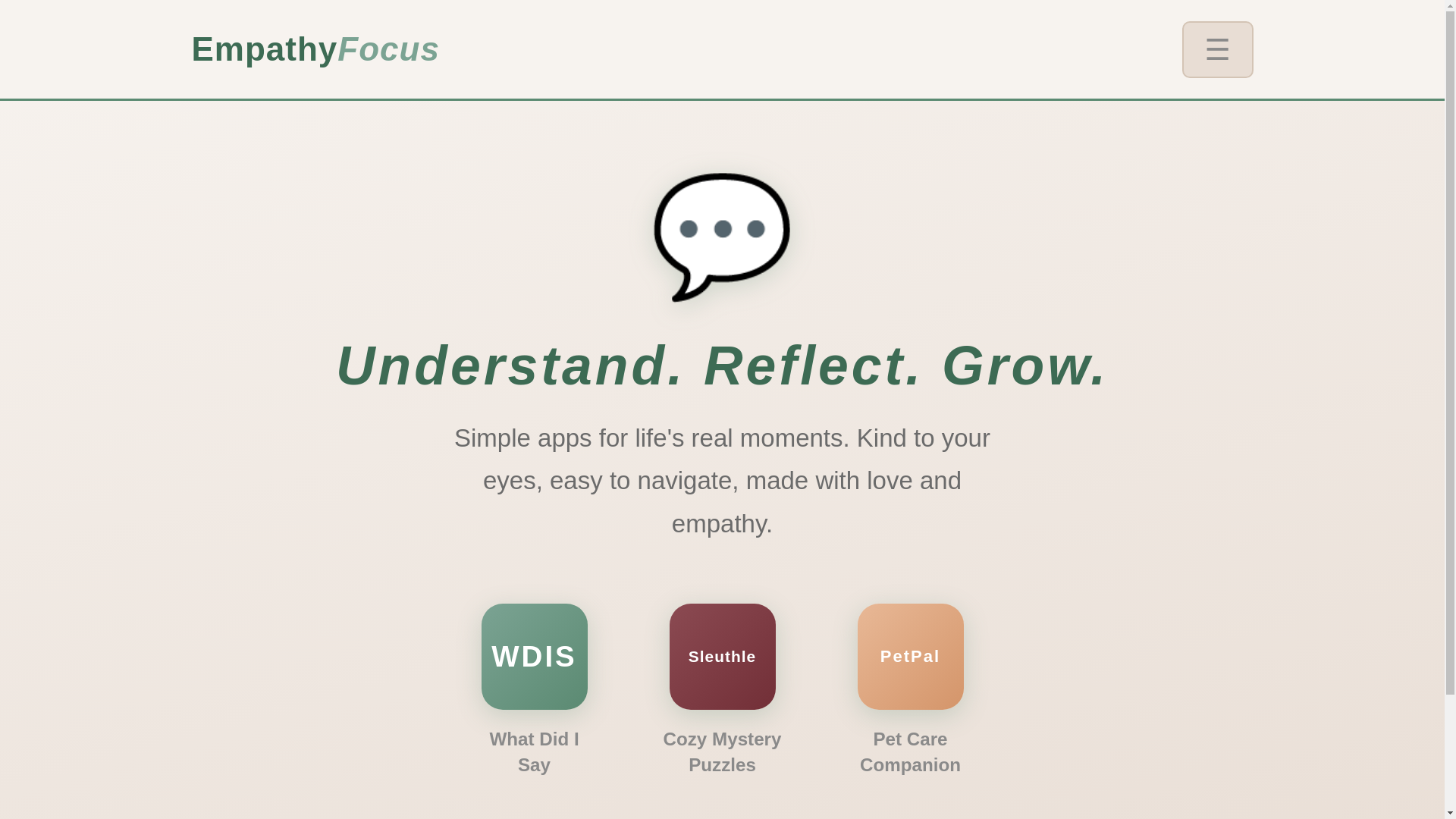 website screenshot of https://empathy-focus-website.pages.dev/