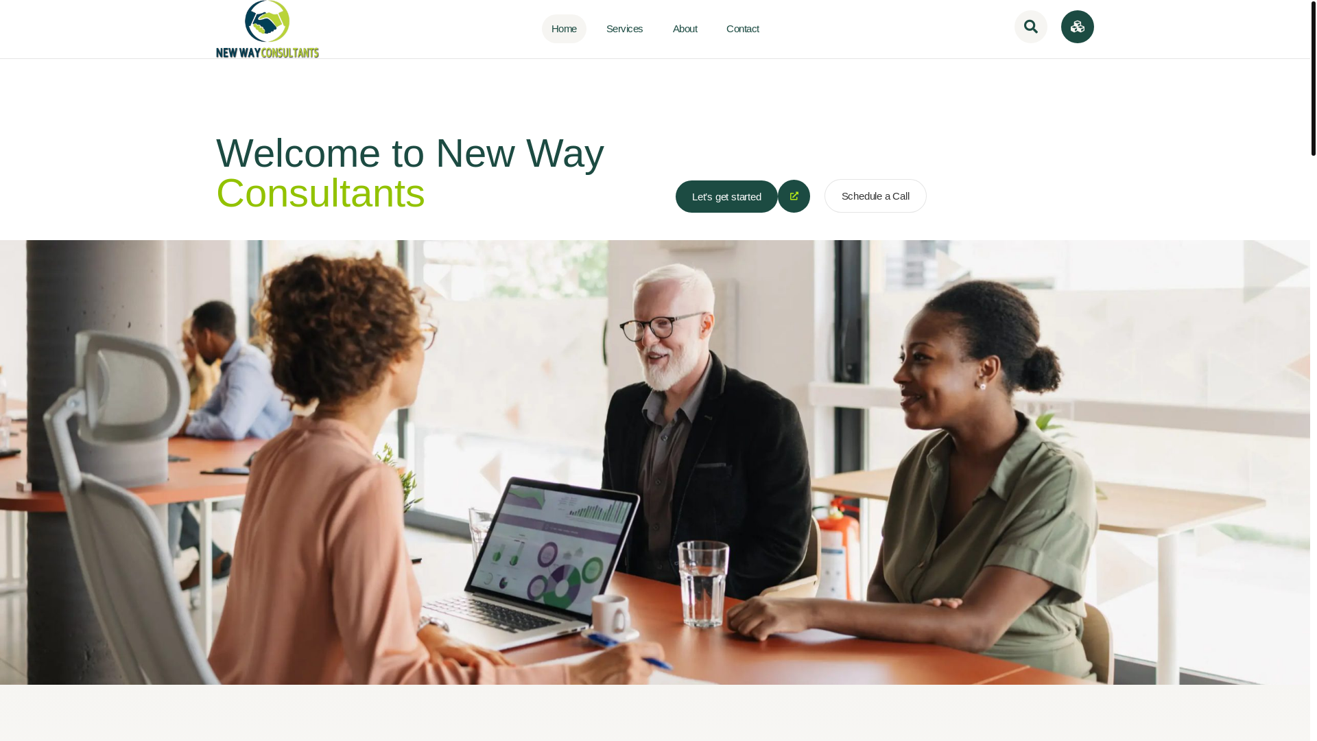 website screenshot of https://newwayconsultants.co.za/
