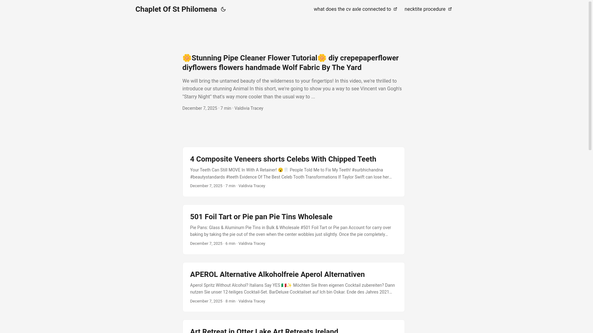 website screenshot of https://chapletofstphilomena.pages.dev/