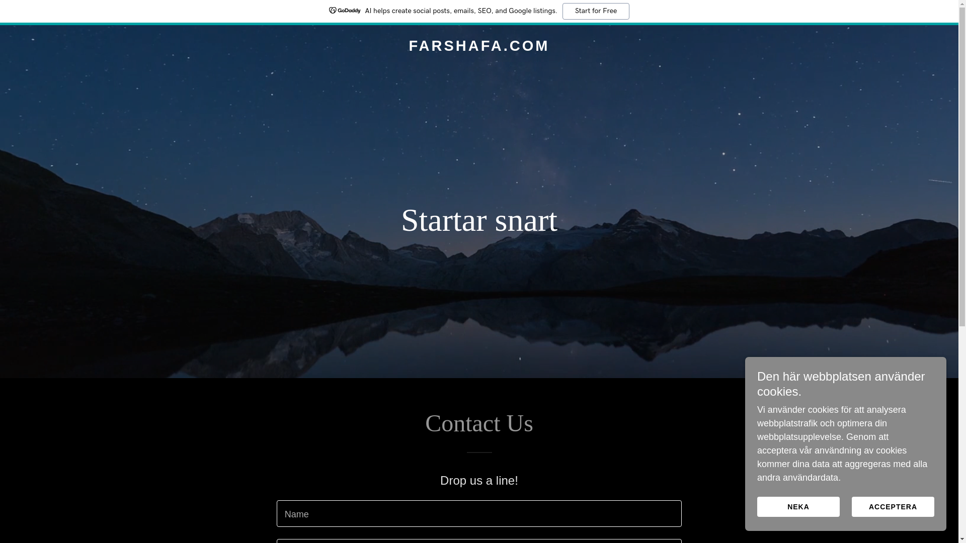 website screenshot of https://farshafa.com/