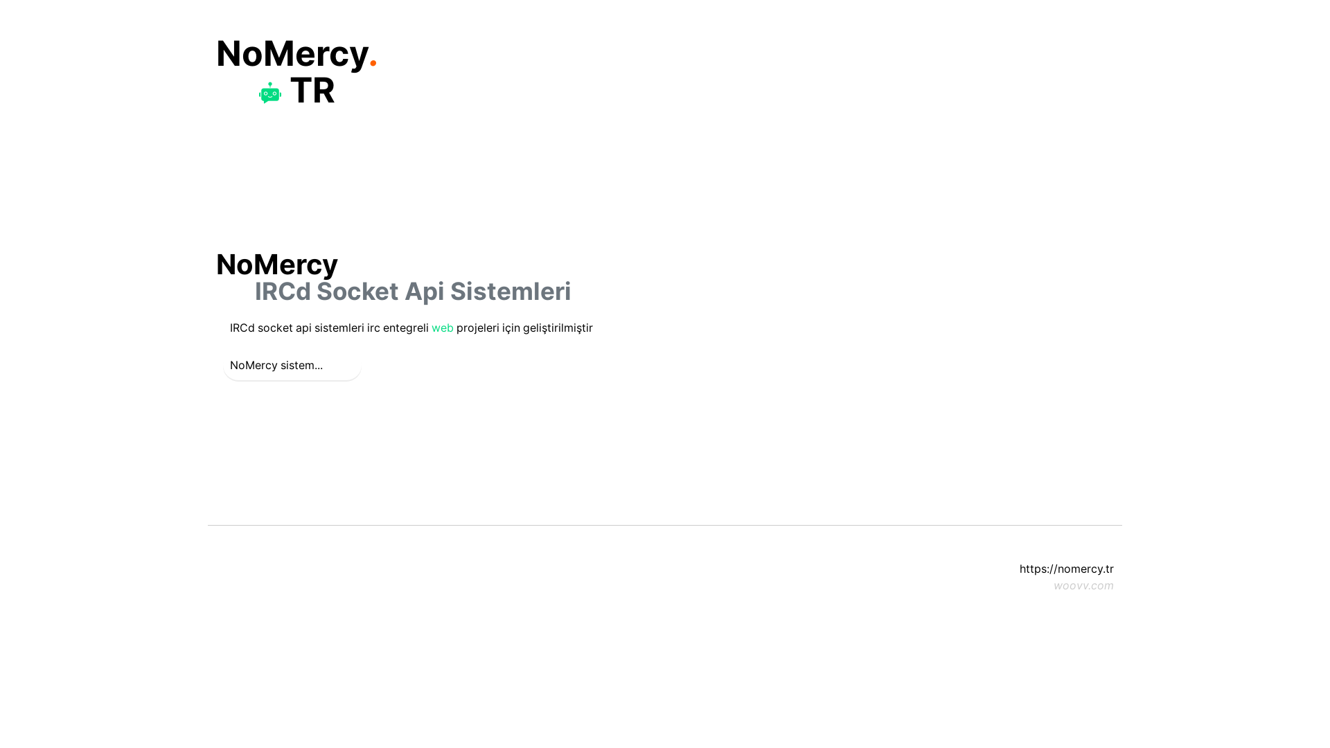 website screenshot of https://nomercy.tr/