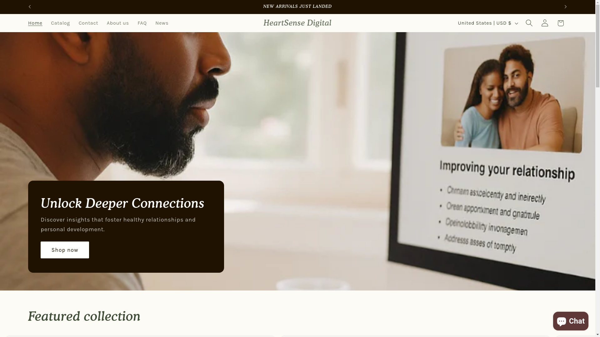 website screenshot of https://heartsensedigital.co.uk/
