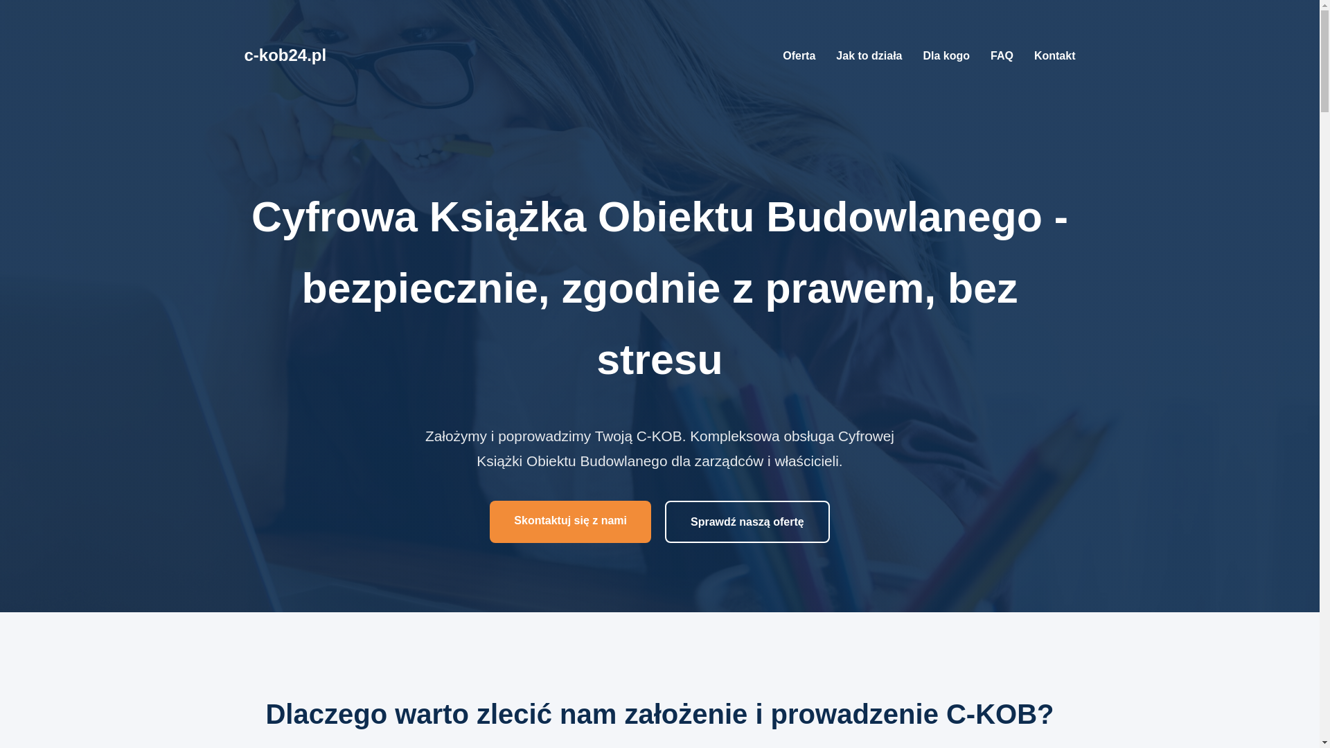 website screenshot of https://c-kob24.pl/
