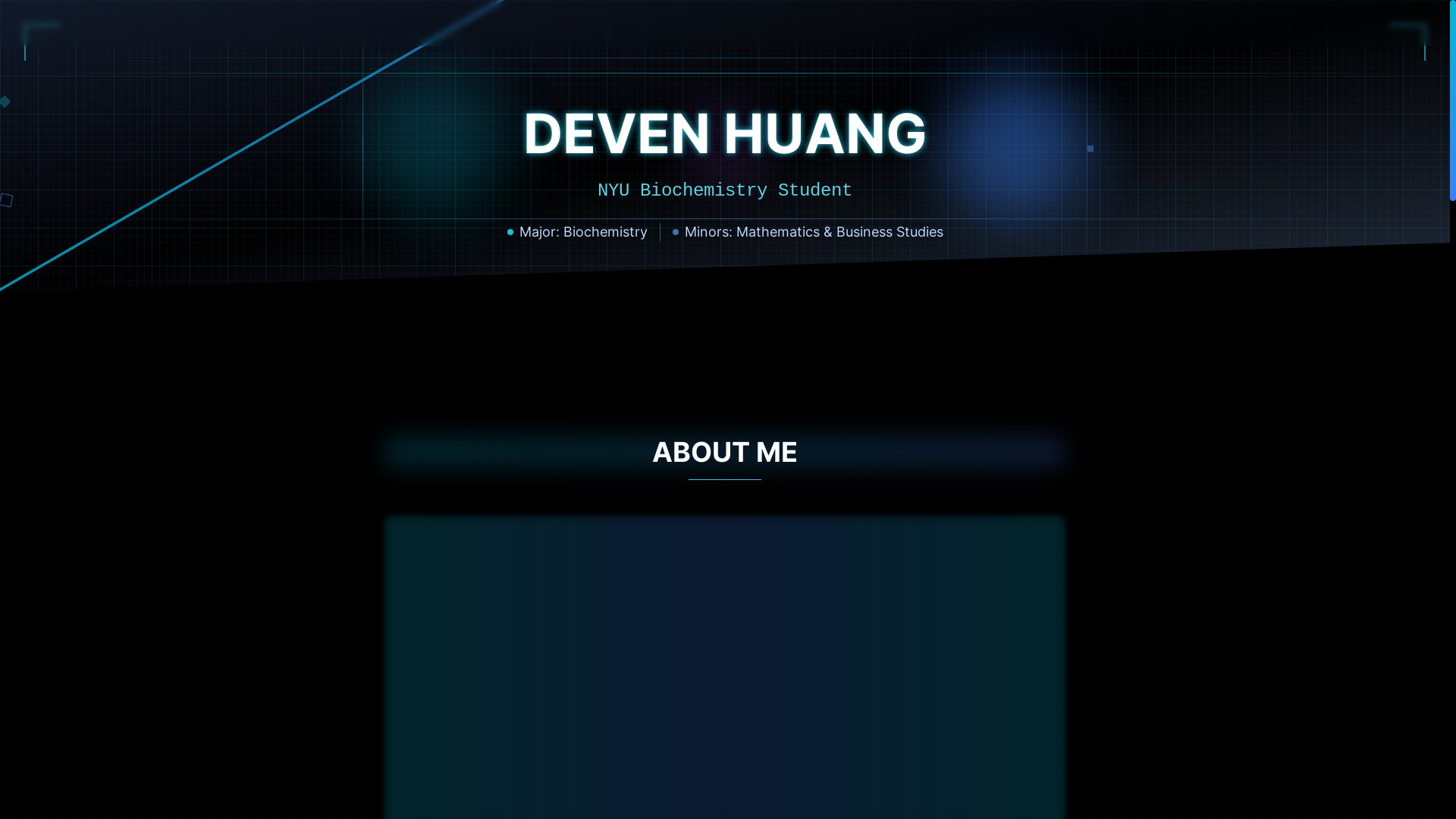 website screenshot of https://devenhuang.com/